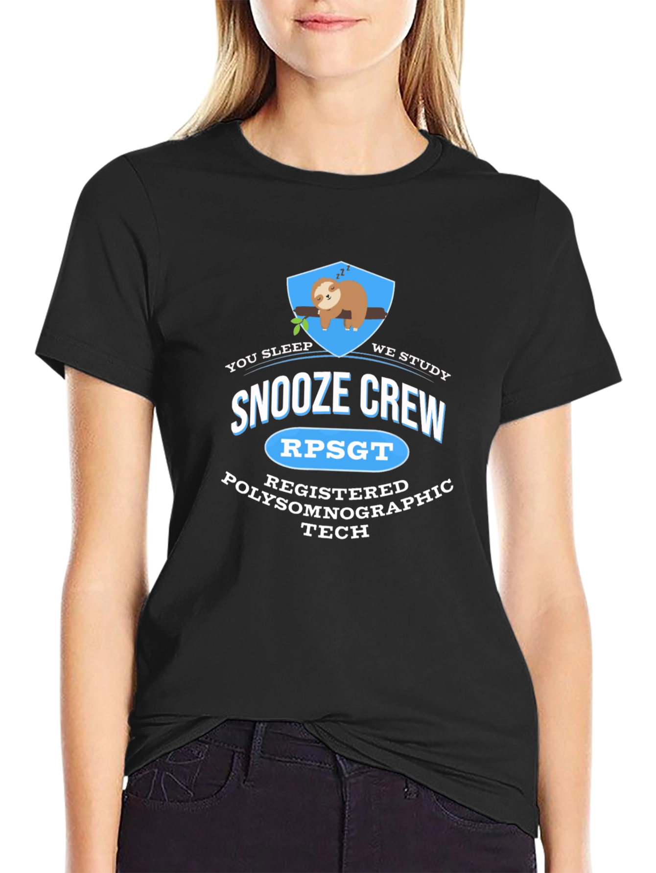 Snooze Crew RPSGT Polysomnographic Tech T-Shirt