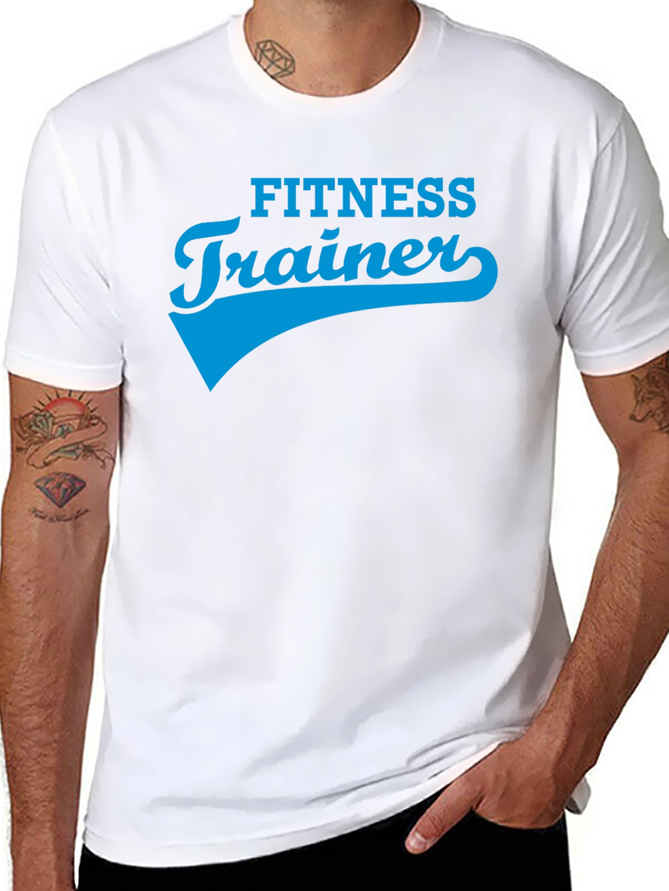 Fitness Trainer Graphic T-Shirt - Gym Workout Apparel
