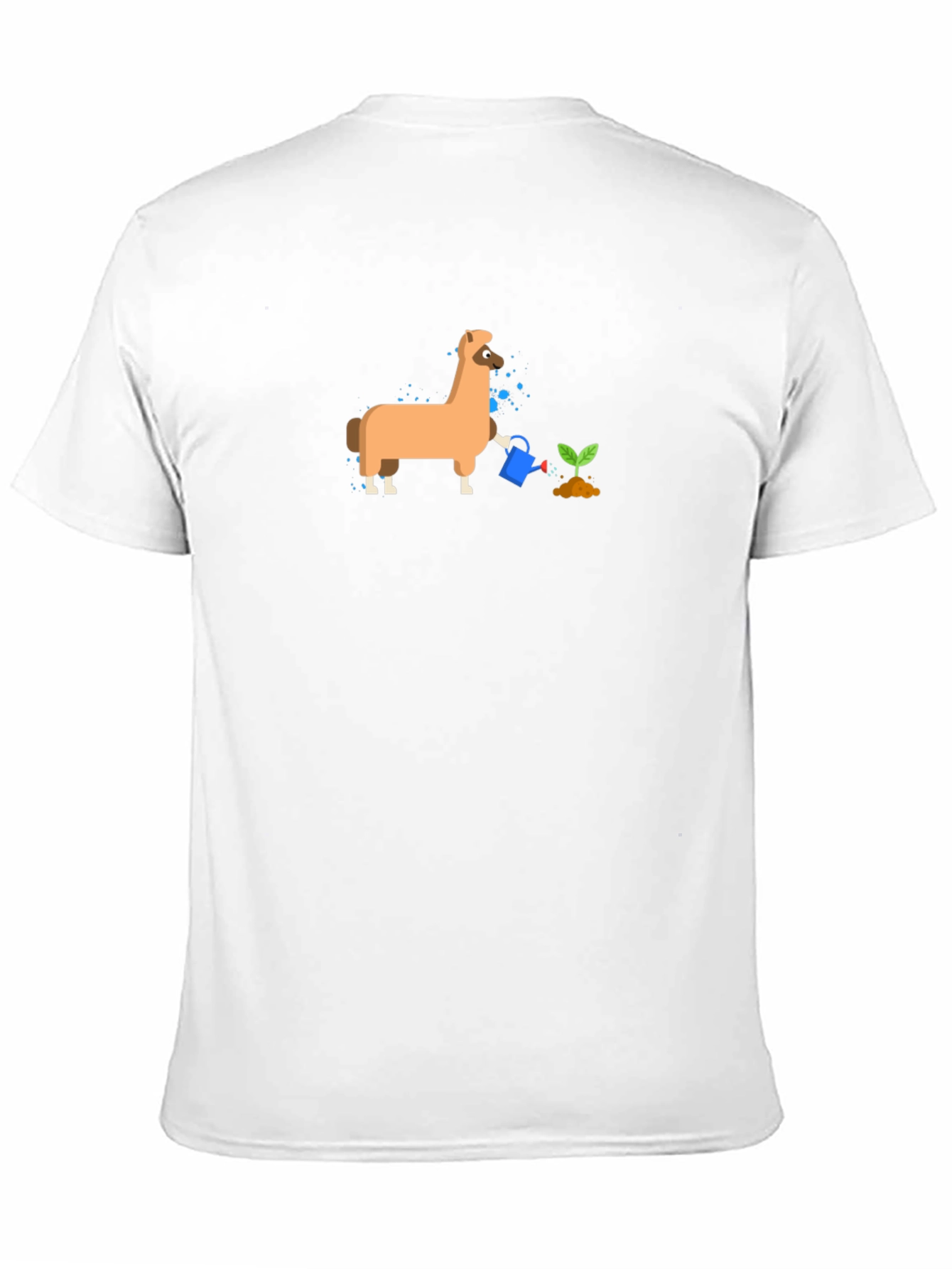Llama Watering Plant Graphic Tee