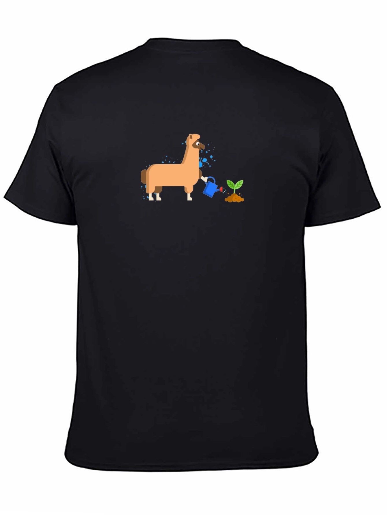 Llama Watering Plant Graphic Tee