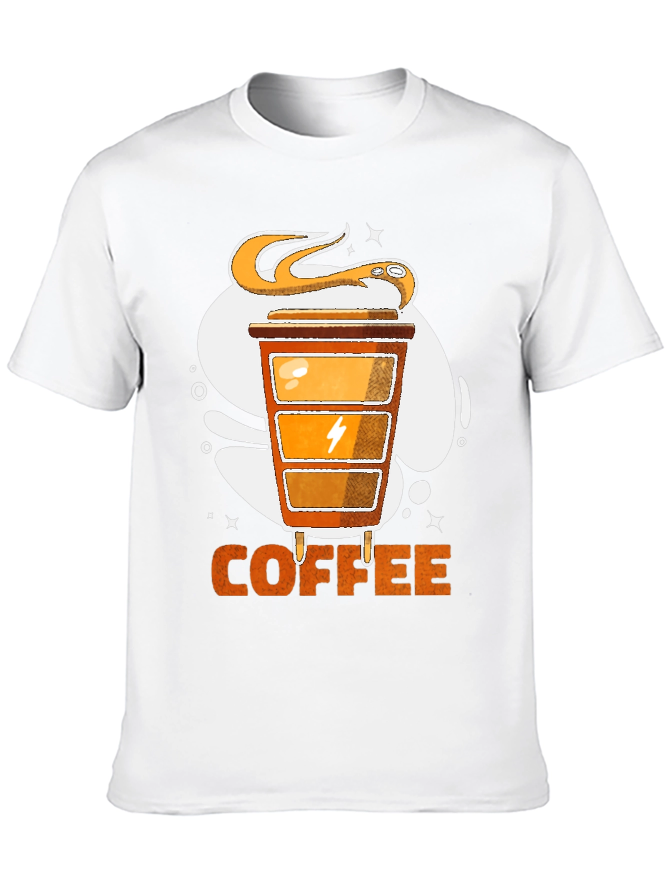 Coffee Powered T-Shirt | Snake & Energy Design