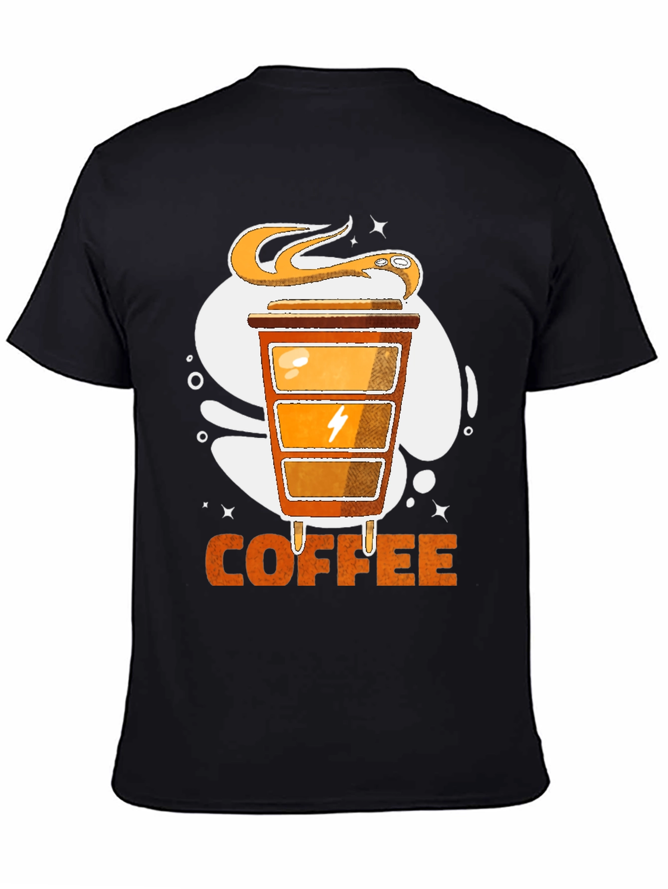 Coffee Powered T-Shirt | Snake & Energy Design