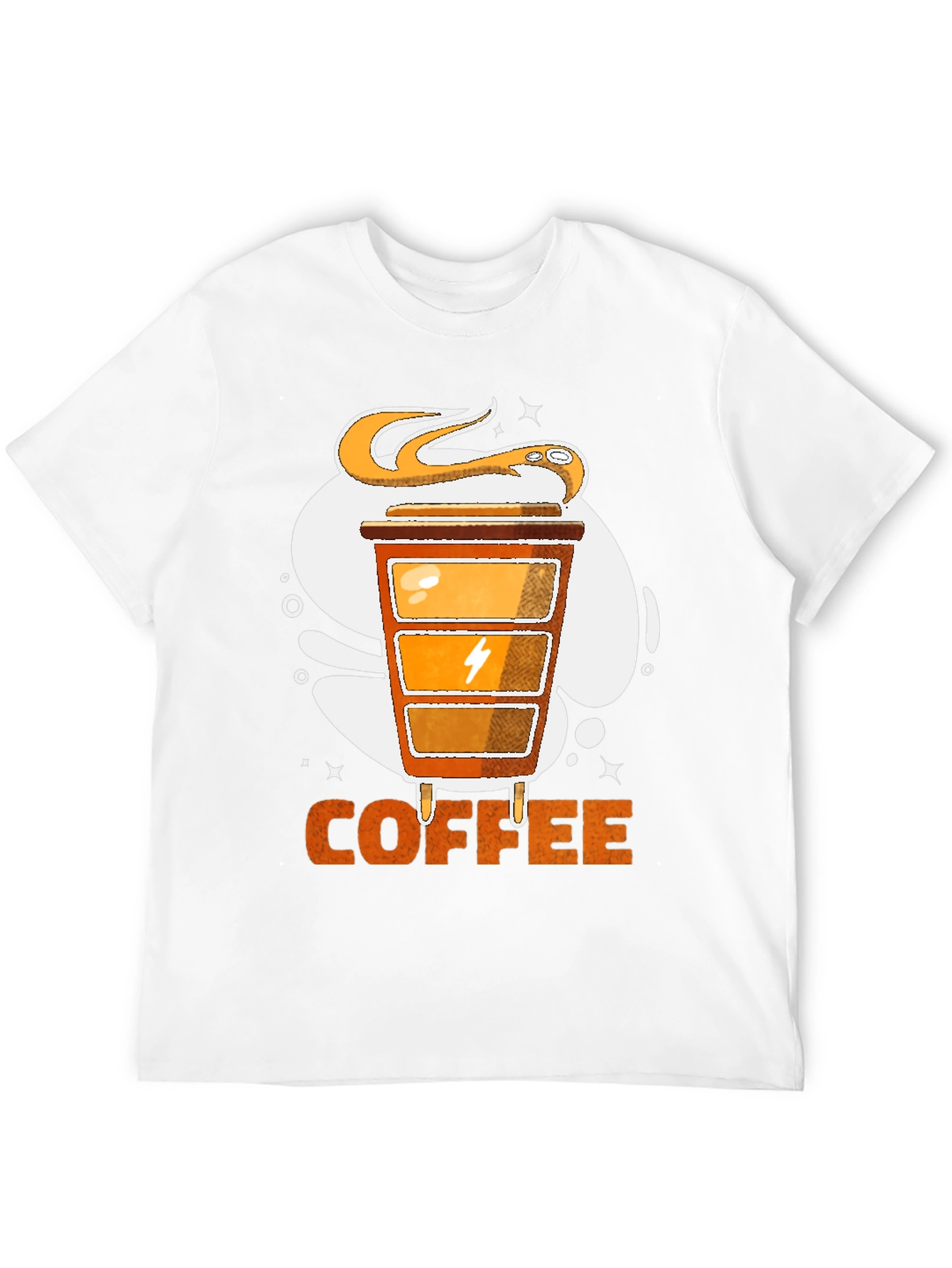 Coffee Powered T-Shirt | Snake & Energy Design