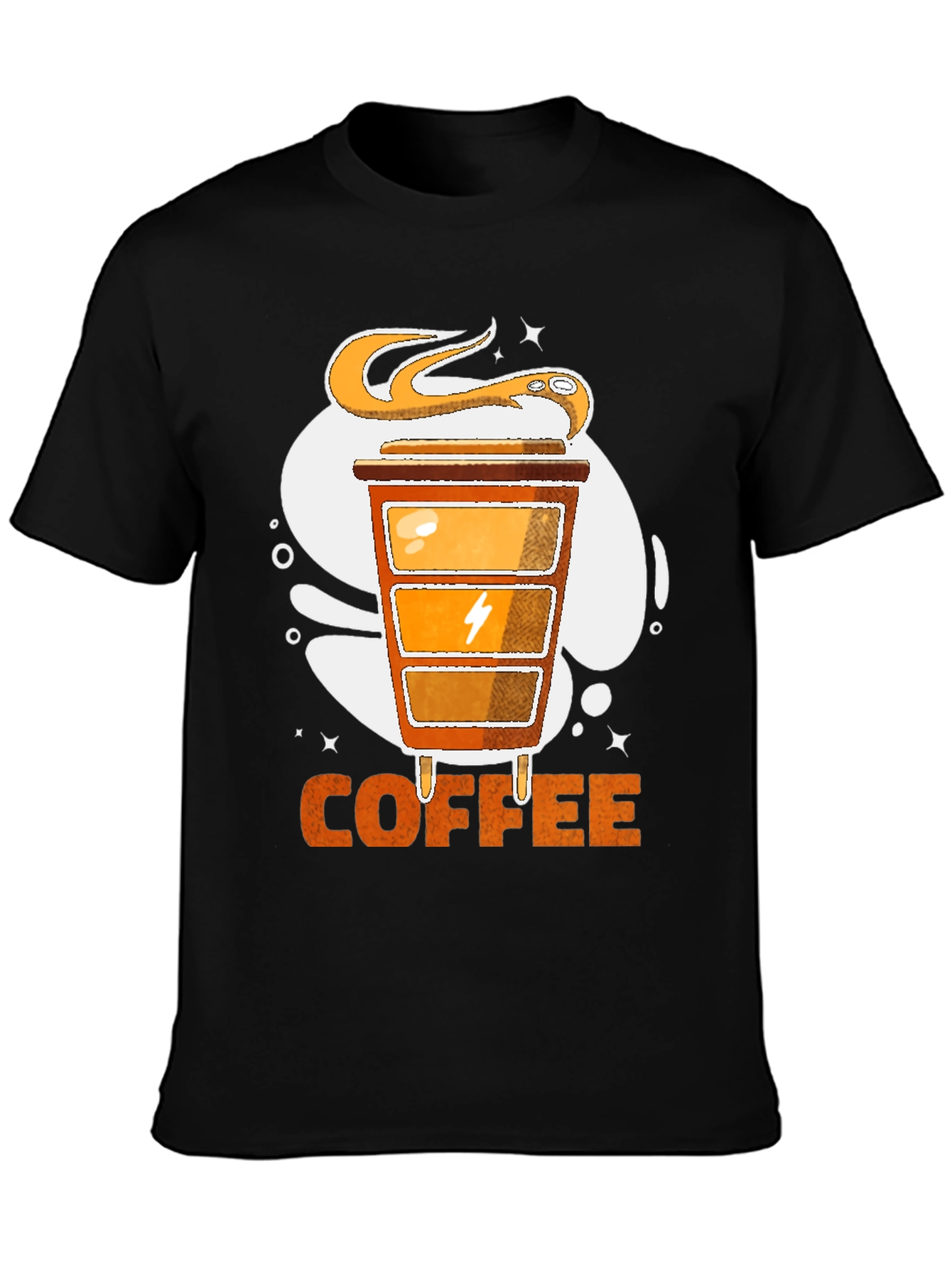 Coffee Powered T-Shirt | Snake & Energy Design