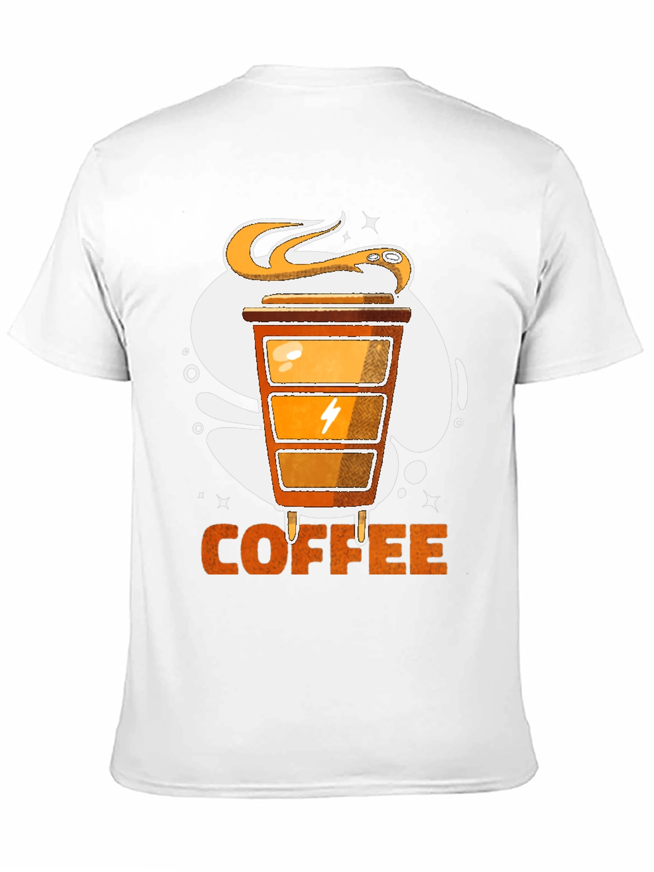 Coffee Powered T-Shirt | Snake & Energy Design