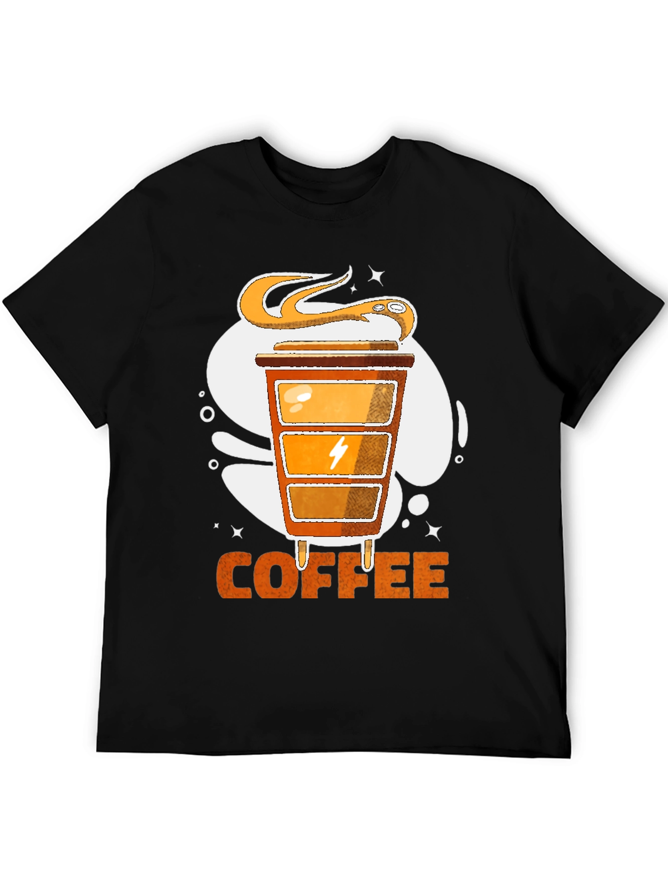 Coffee Powered T-Shirt | Snake & Energy Design