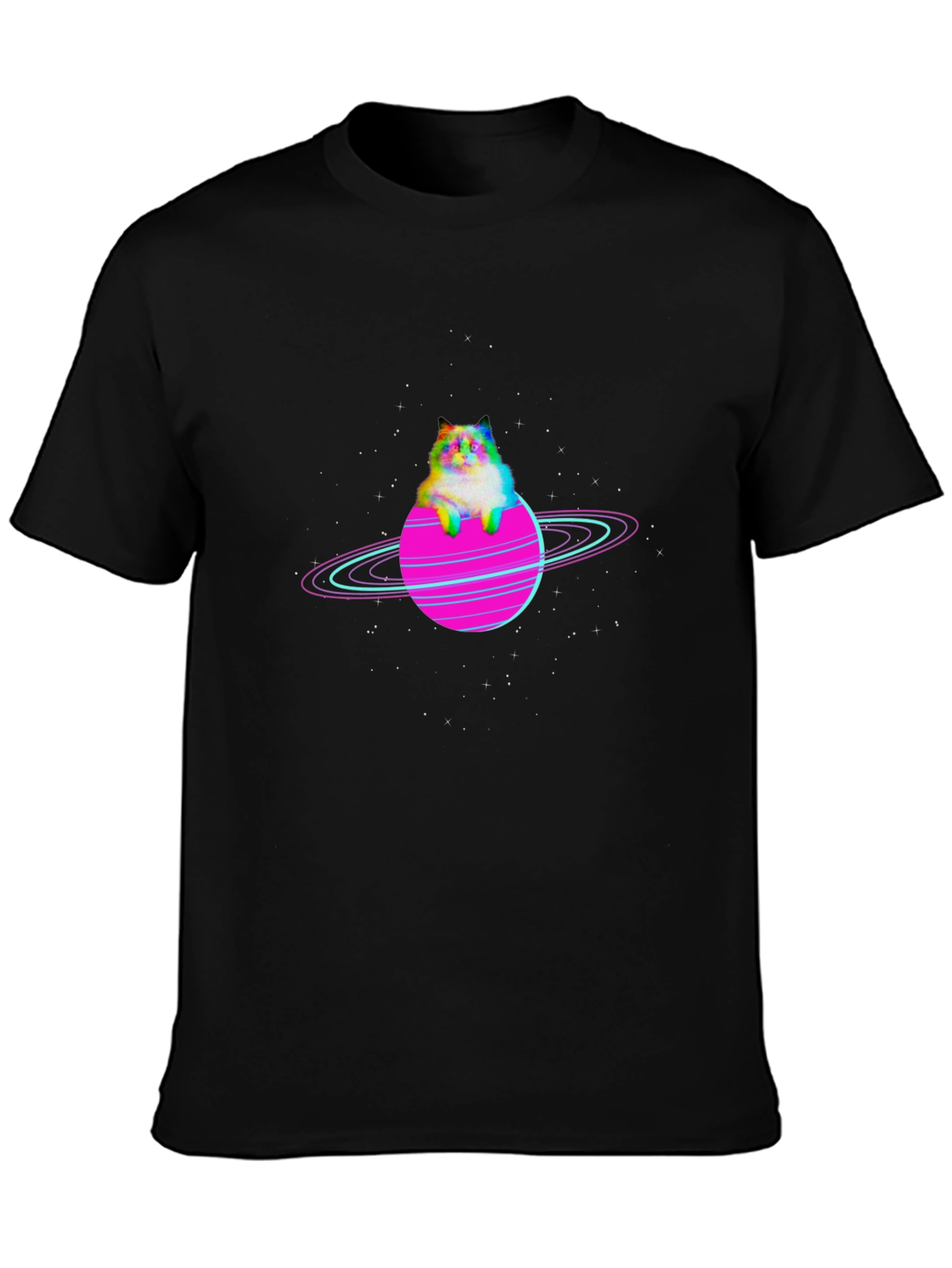 Cosmic Cat Planet Graphic Tee