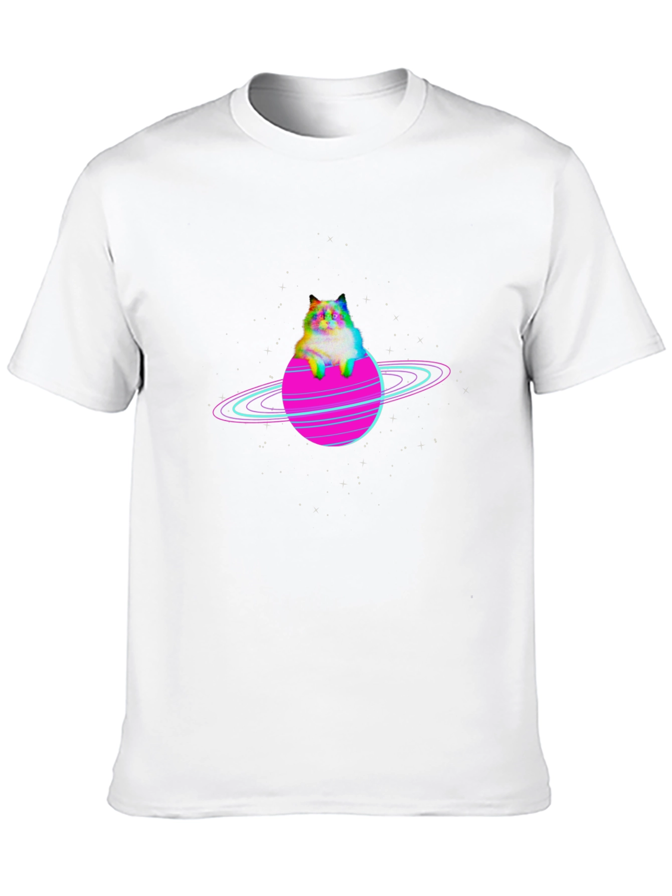 Cosmic Cat Planet Graphic Tee