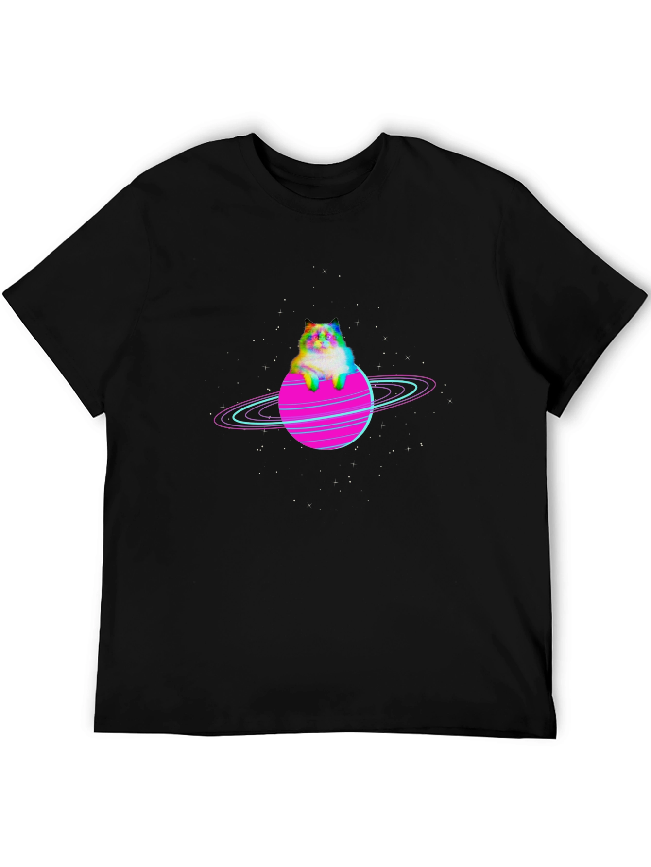 Cosmic Cat Planet Graphic Tee