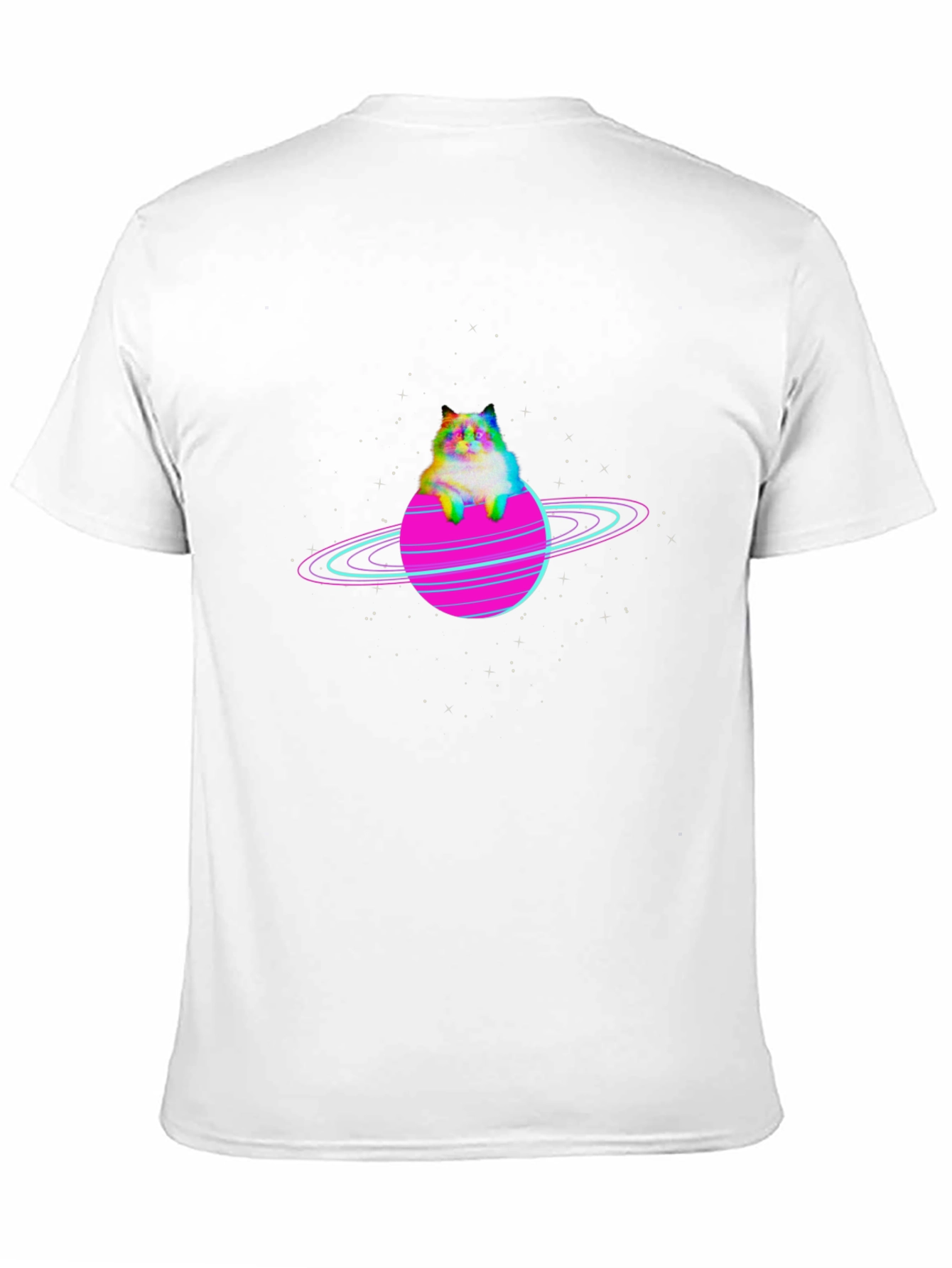 Cosmic Cat Planet Graphic Tee