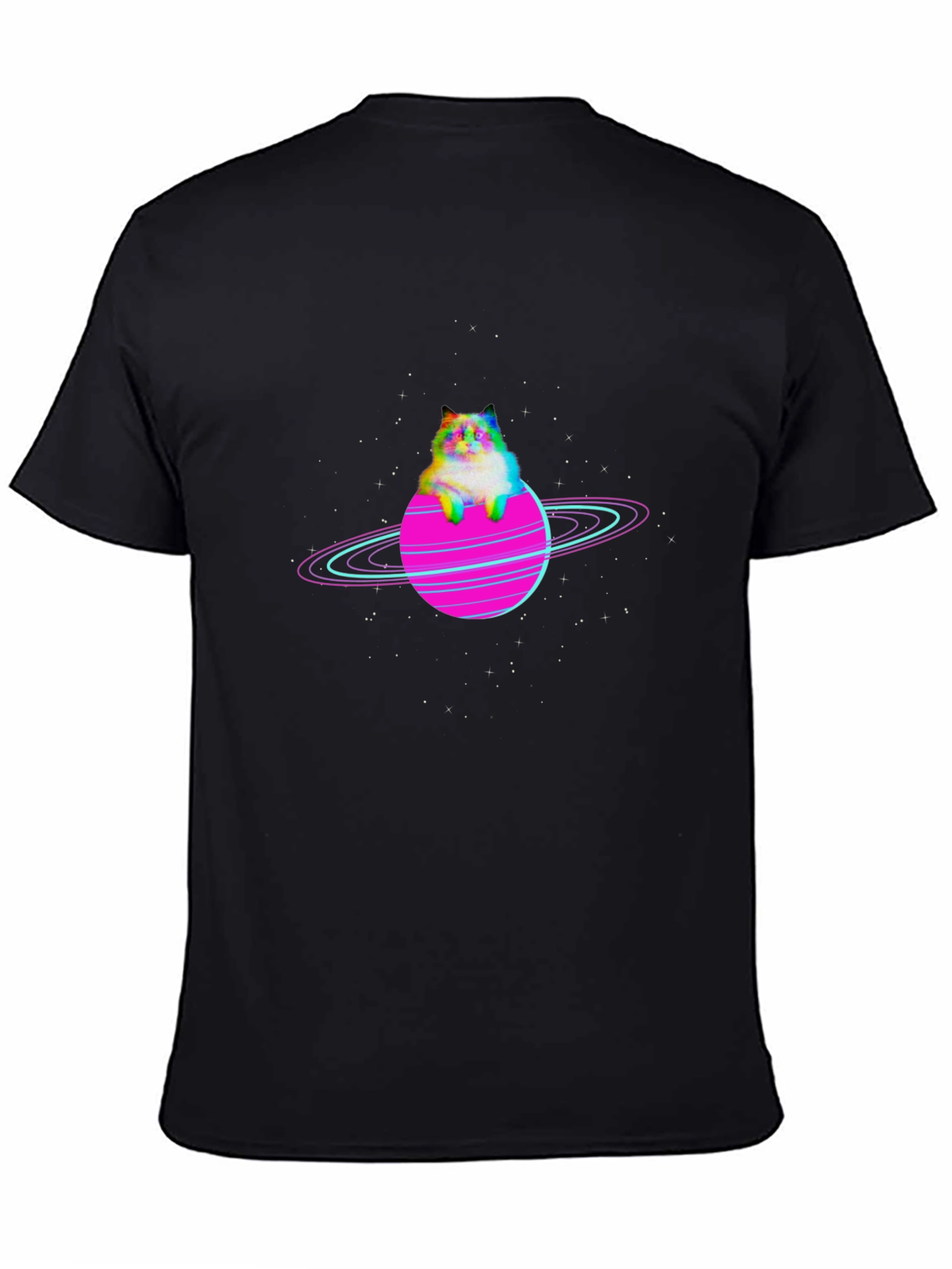 Cosmic Cat Planet Graphic Tee