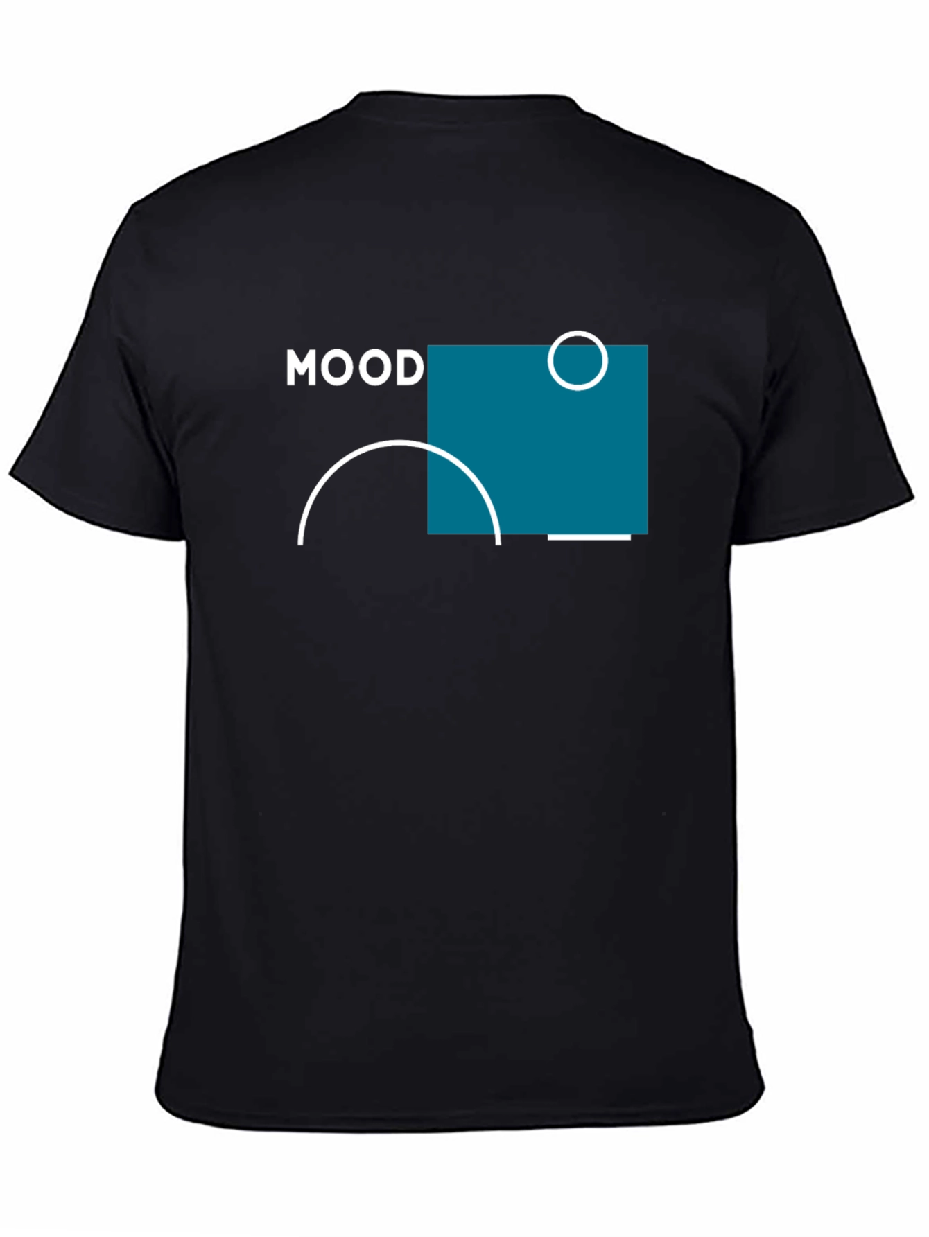 Modern Mood Graphic Tee - Black Cotton T-Shirt