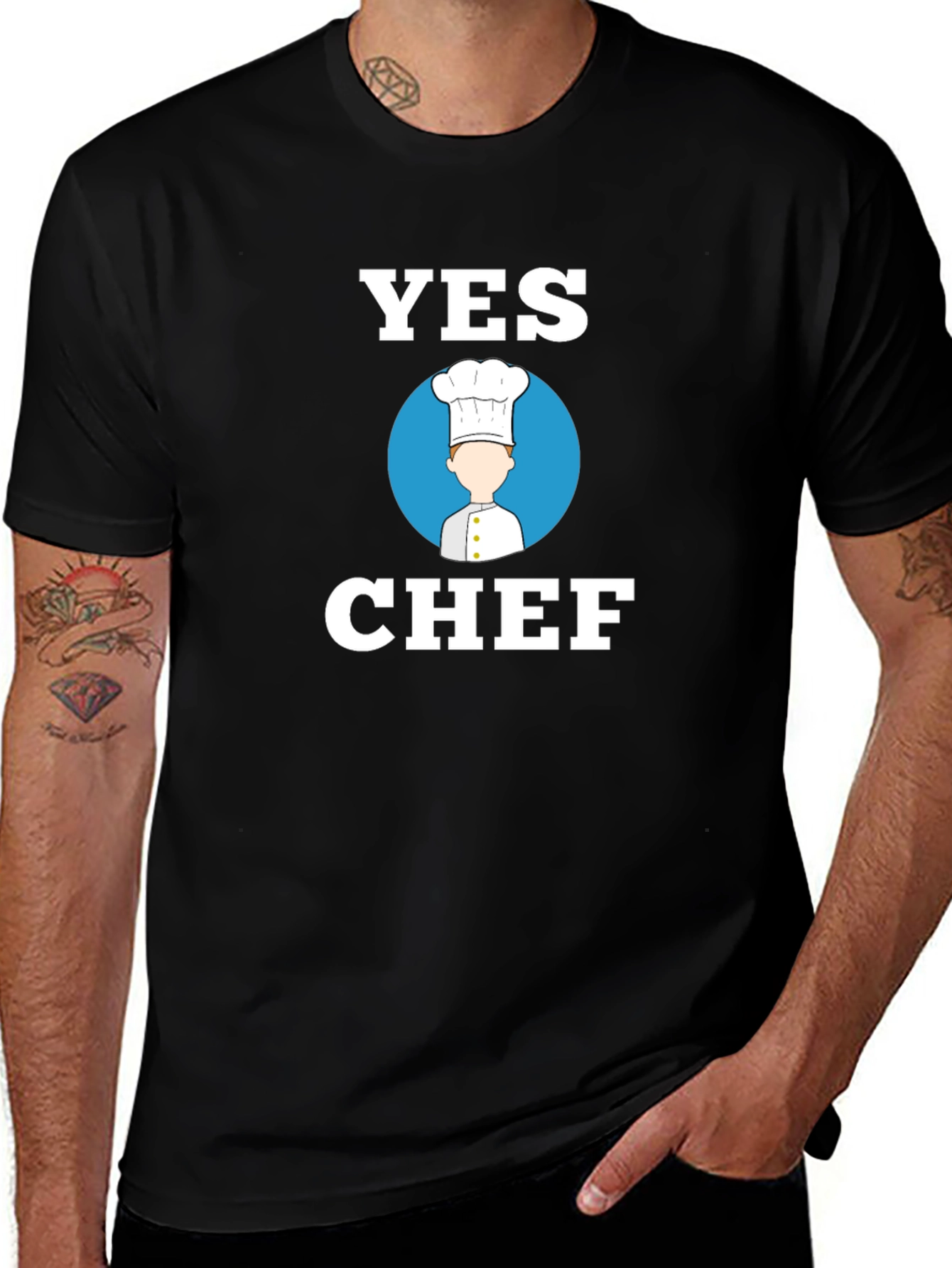 Yes Chef T-Shirt - Culinary Humor Tee