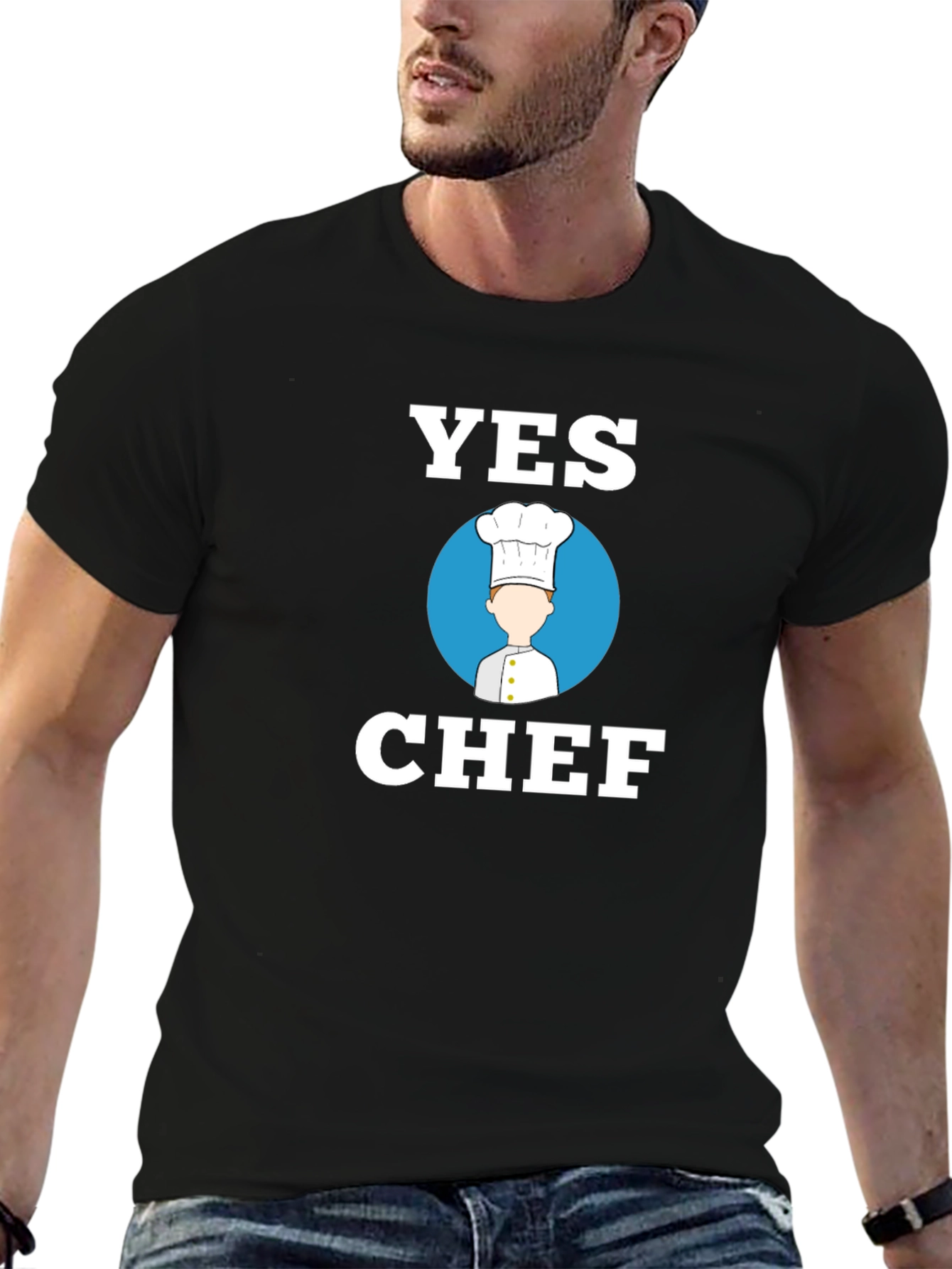 Yes Chef T-Shirt - Culinary Humor Tee