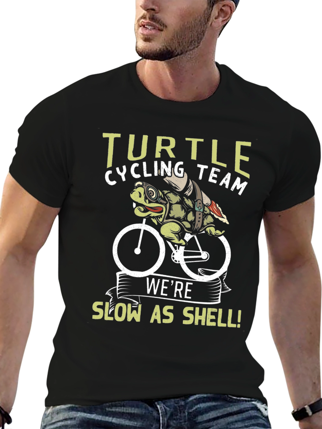 Turtle Cycling Team T-Shirt - Slow As Shell!