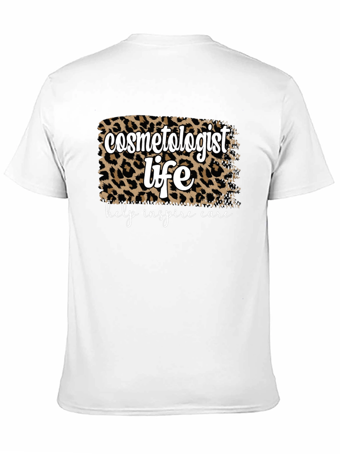 Cosmetologist Life Leopard Print T-Shirt