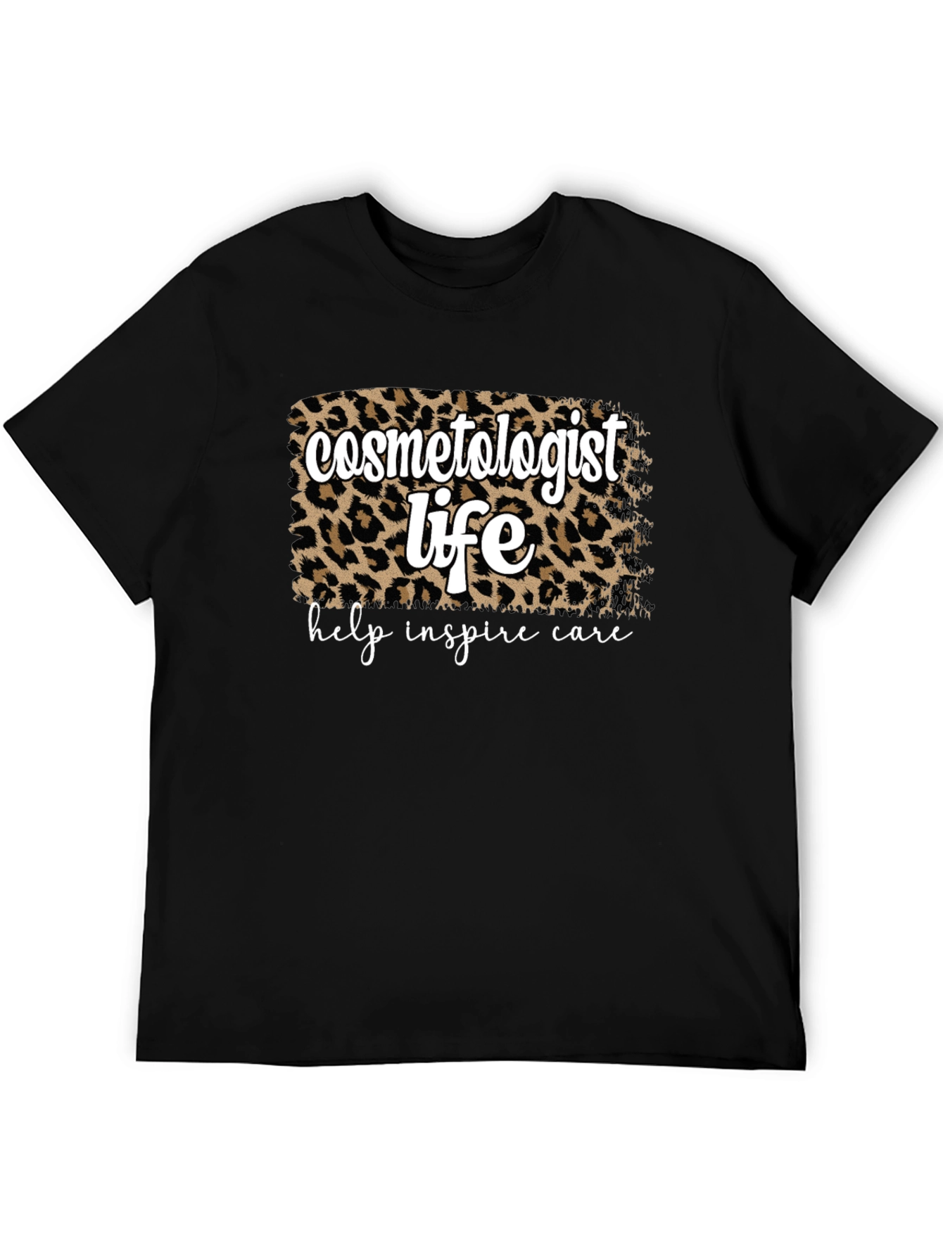 Cosmetologist Life Leopard Print T-Shirt