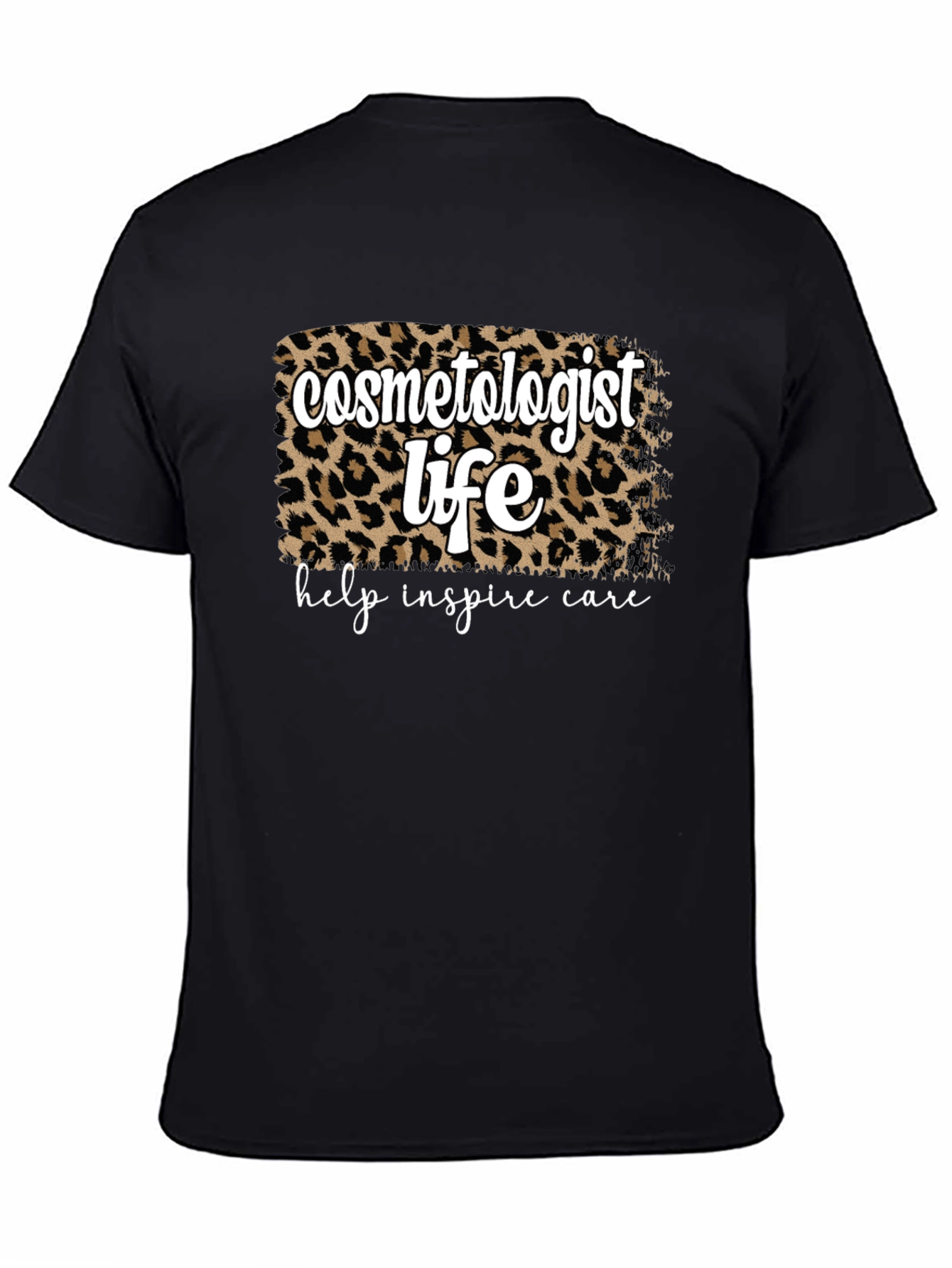 Cosmetologist Life Leopard Print T-Shirt