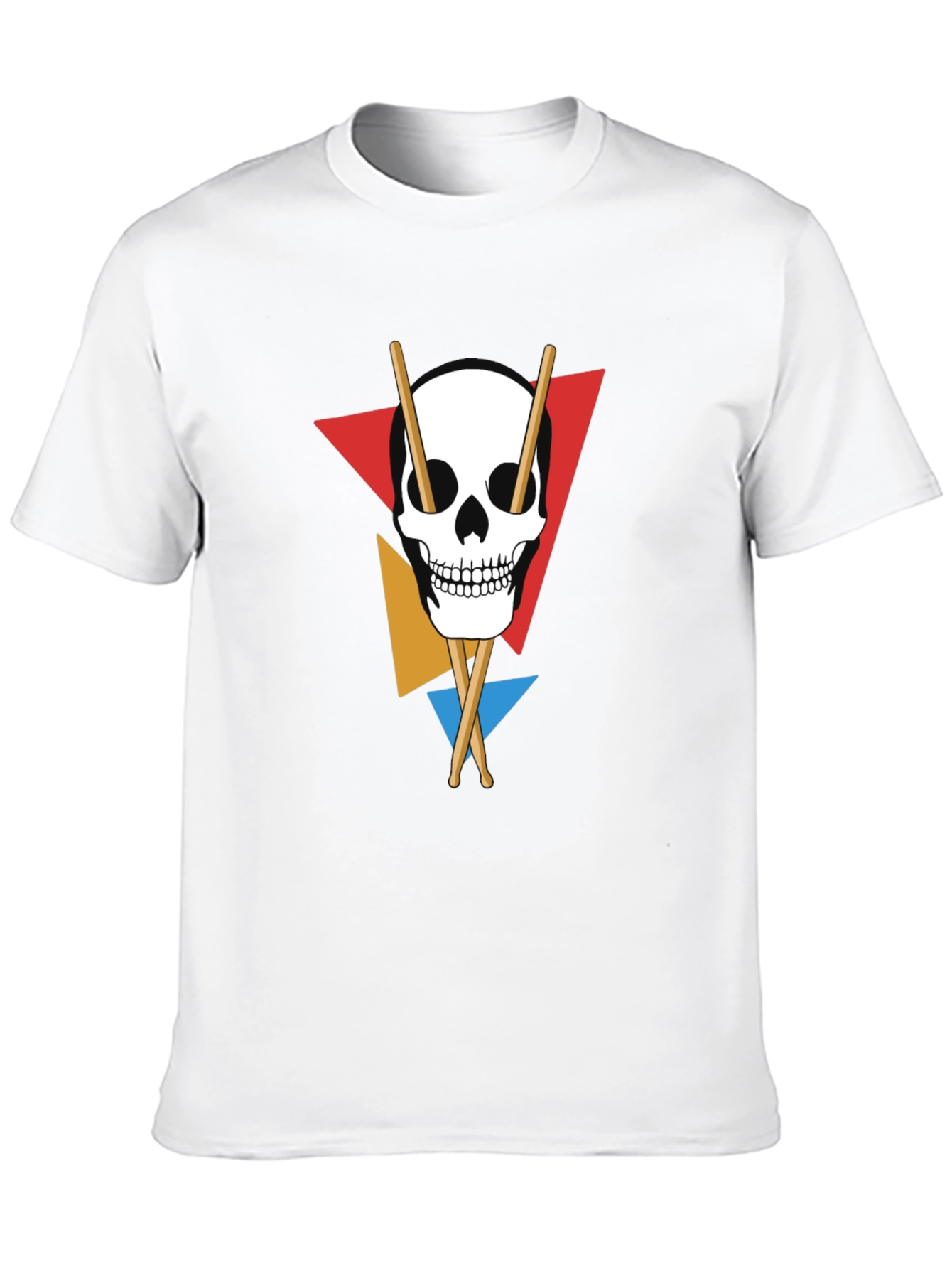Skull Drumsticks T-Shirt - Music Lover Tee