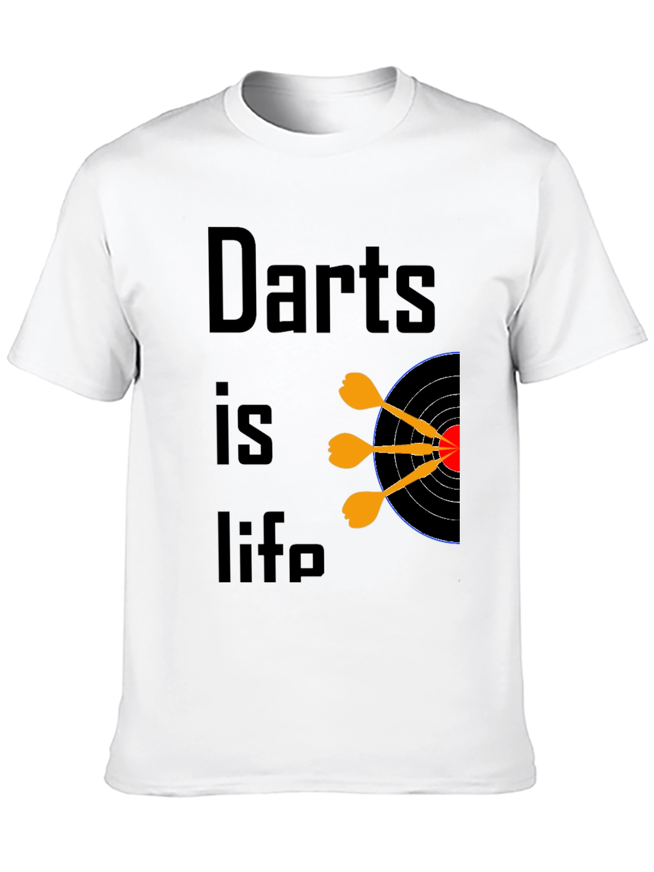 Darts is Life Black Graphic Tee