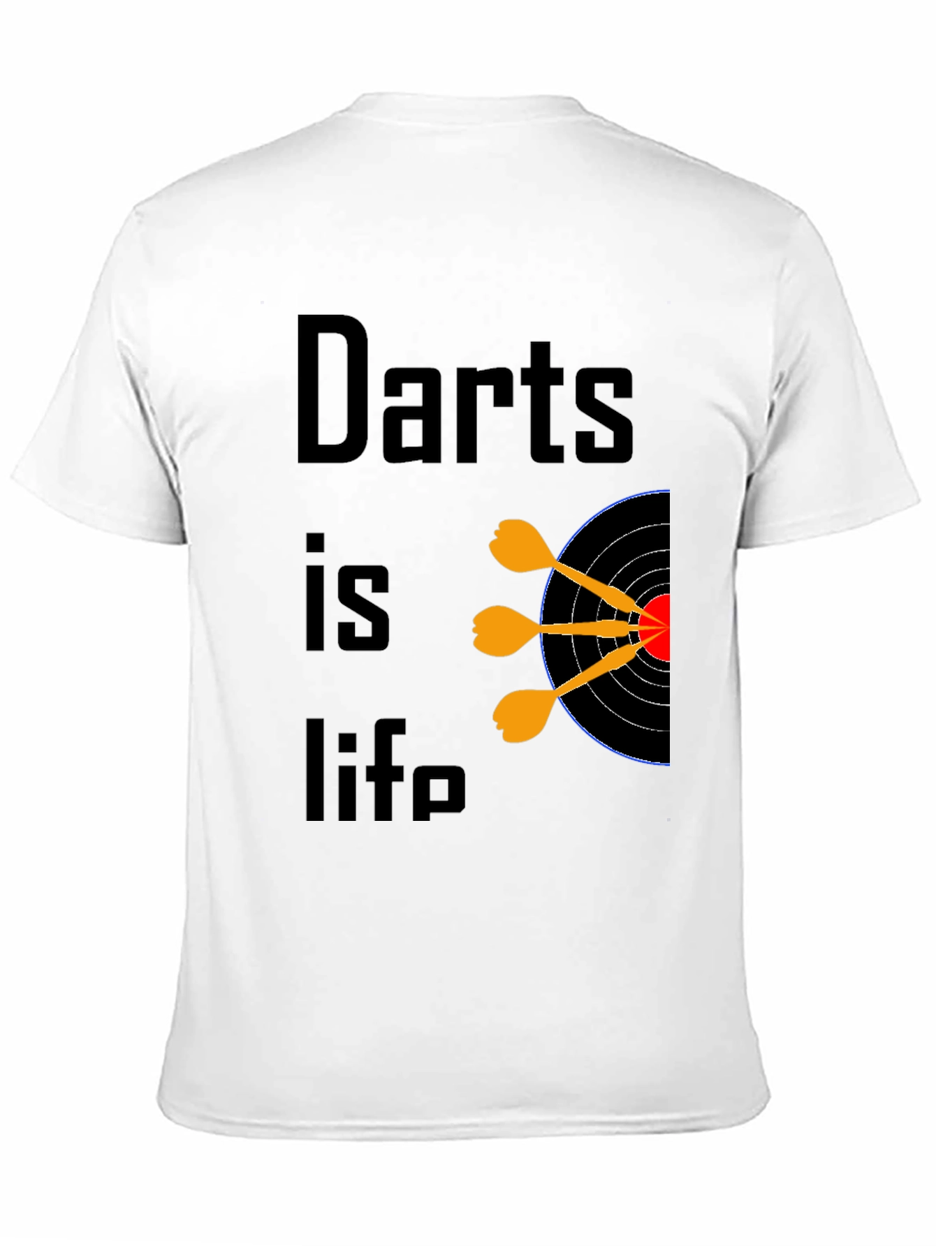 Darts is Life Black Graphic Tee