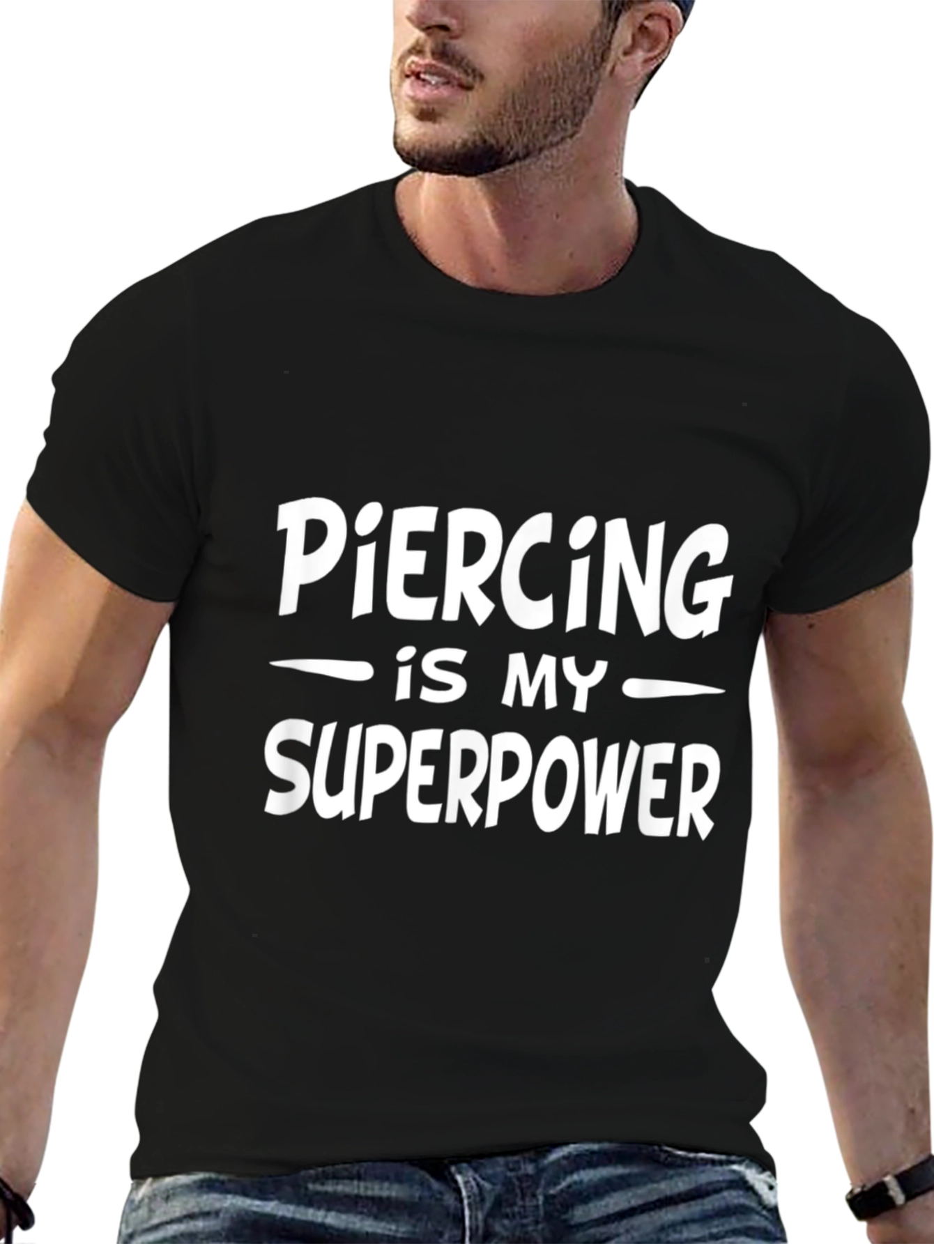 Piercing is My Superpower Graphic T-Shirt