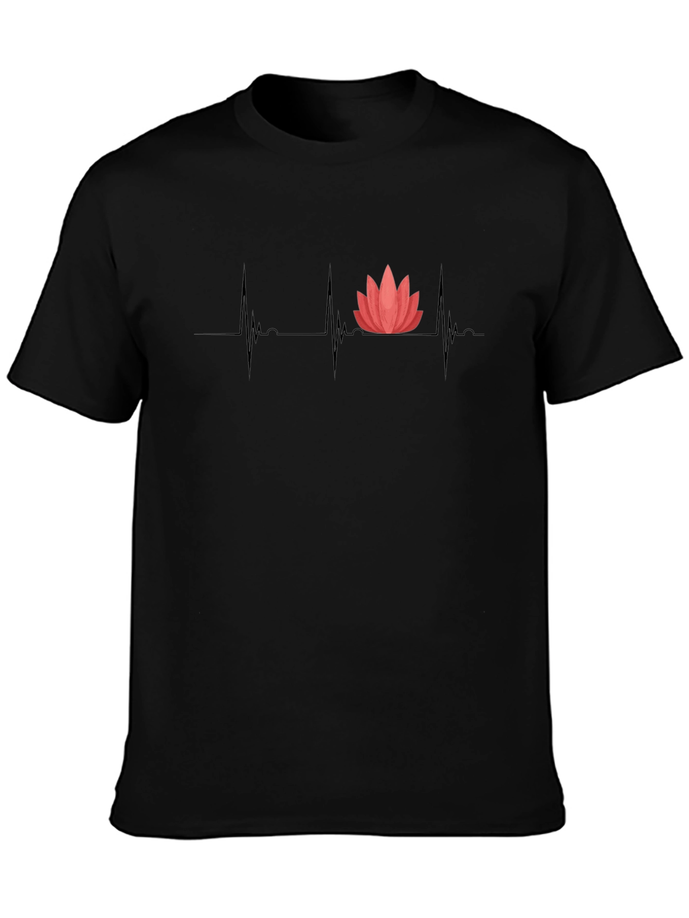 Lotus Heartbeat Tee - Black
