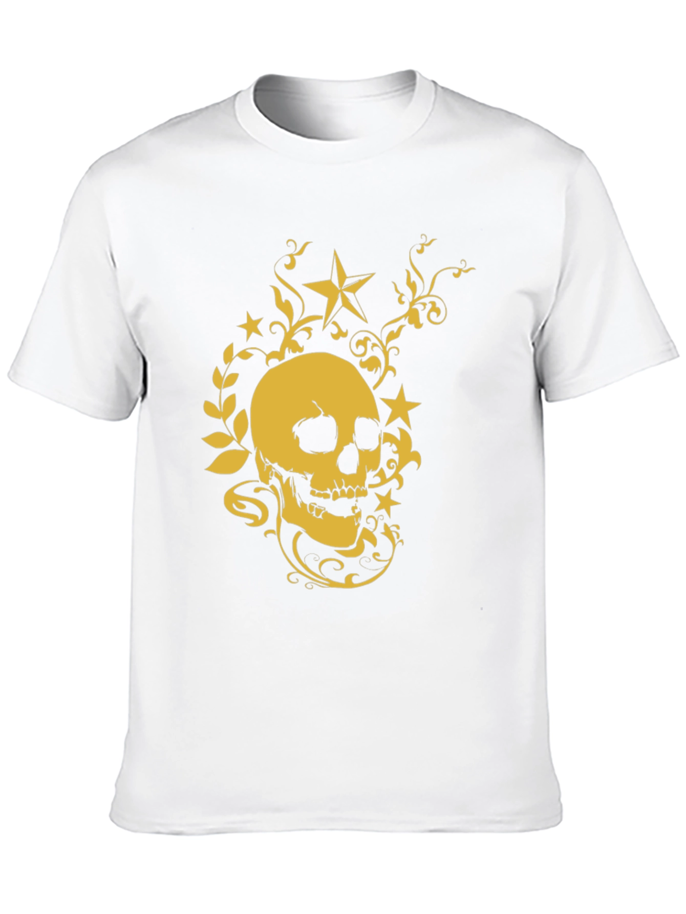 Skull & Star Graphic Tee - Stylish Black T-Shirt