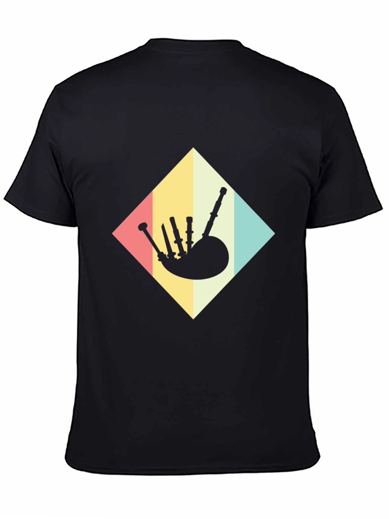 Retro Bagpipe T-Shirt - Scottish Music Tee