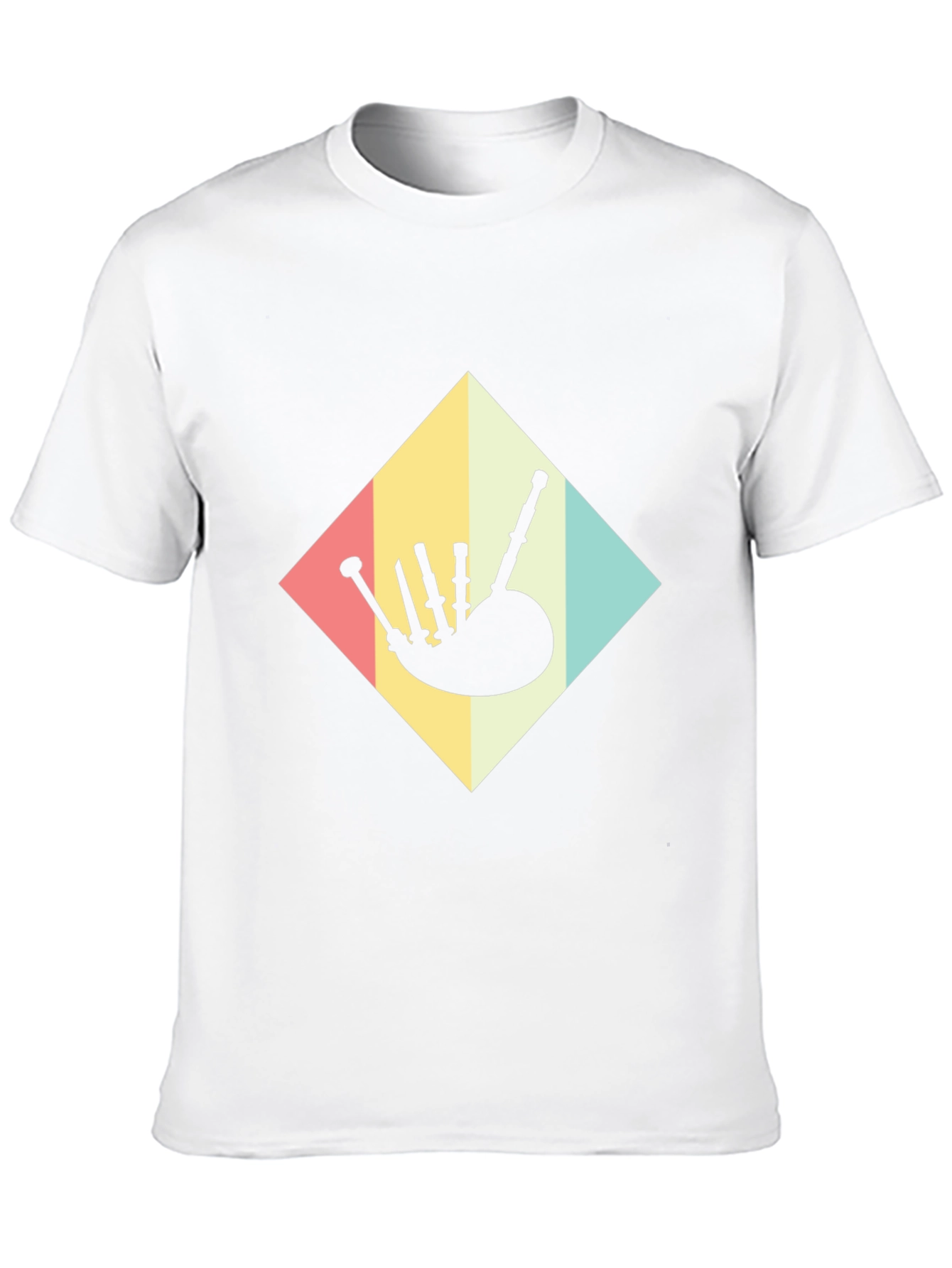 Retro Bagpipe T-Shirt - Scottish Music Tee