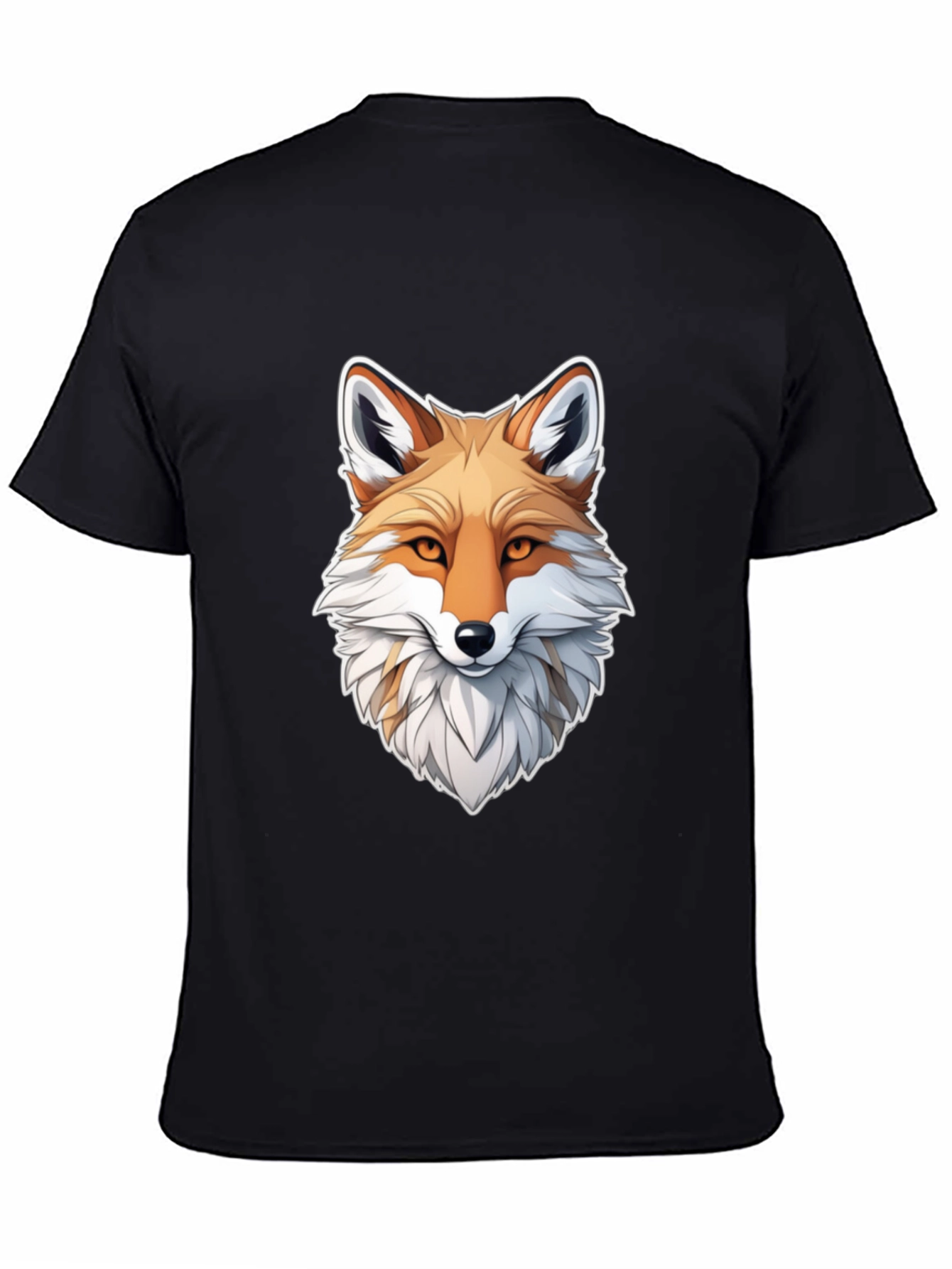 Fox Graphic Black T-Shirt for Men