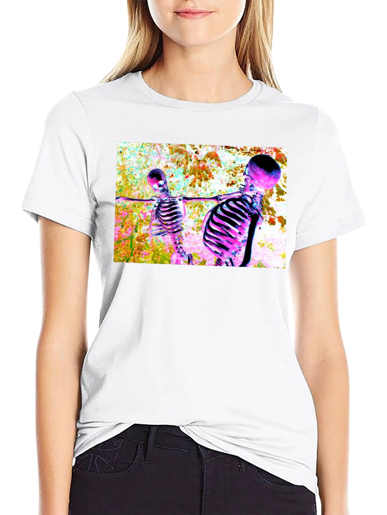 Skeleton Dance Crew Graphic T-Shirt