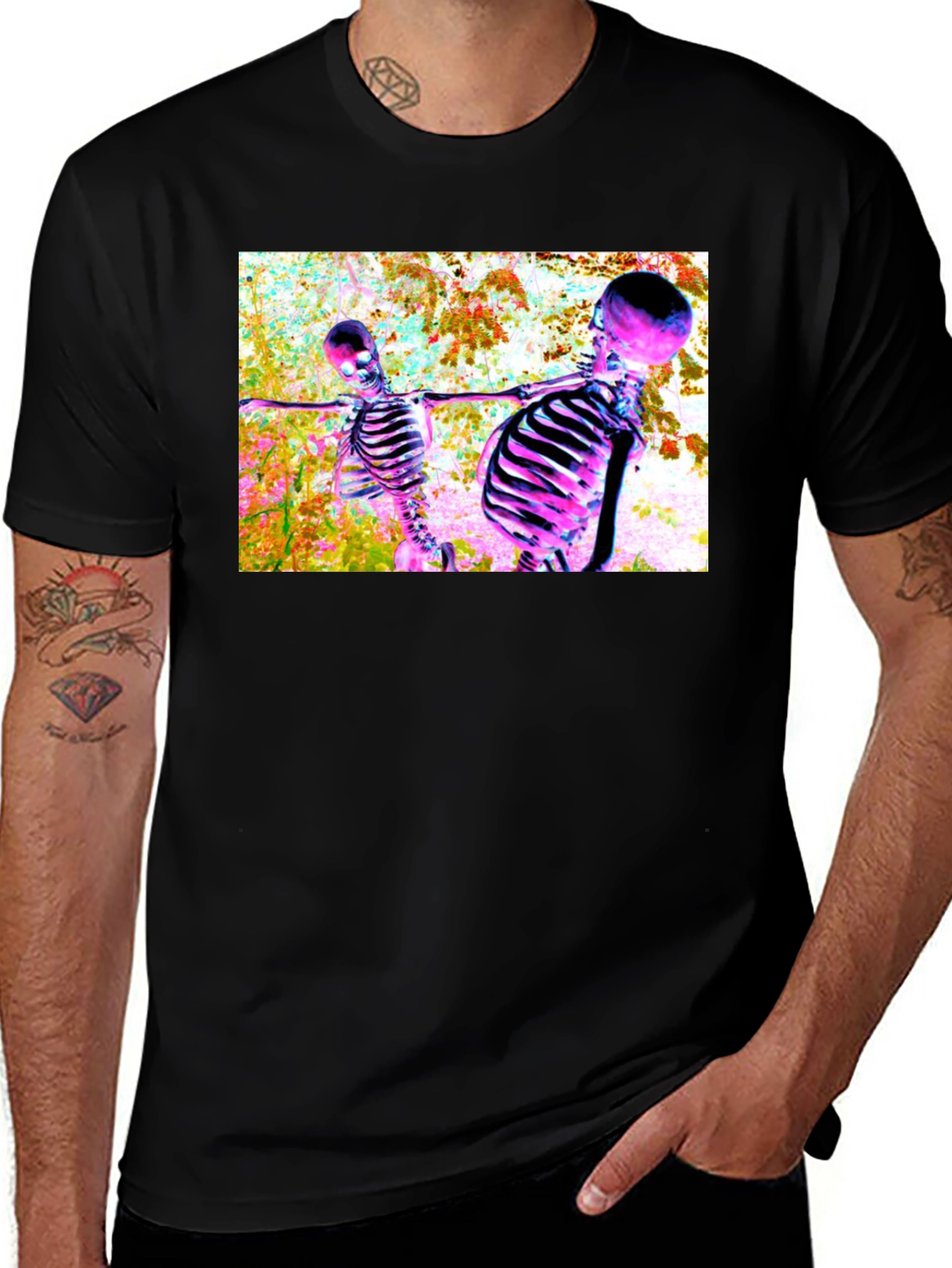 Skeleton Dance Crew Graphic T-Shirt