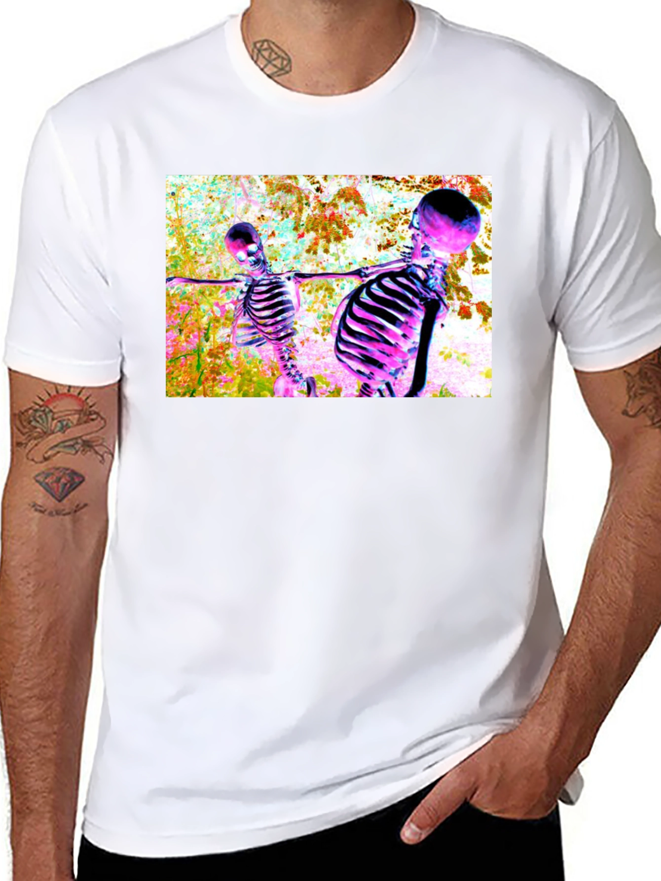 Skeleton Dance Crew Graphic T-Shirt