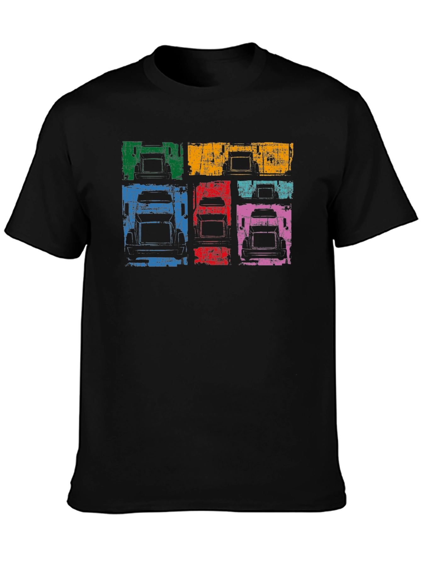 Retro Truck Graphic Tee - Classic Pop Art Style