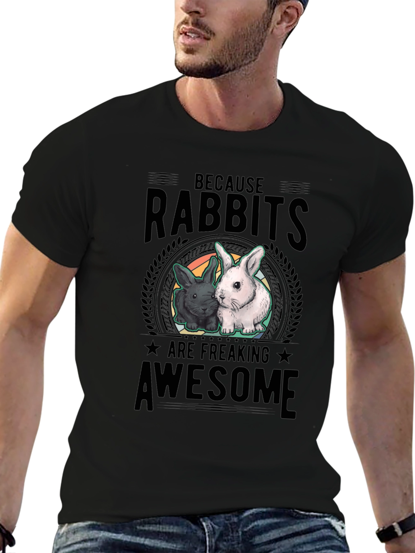 Rabbits Are Awesome Graphic T-Shirt
