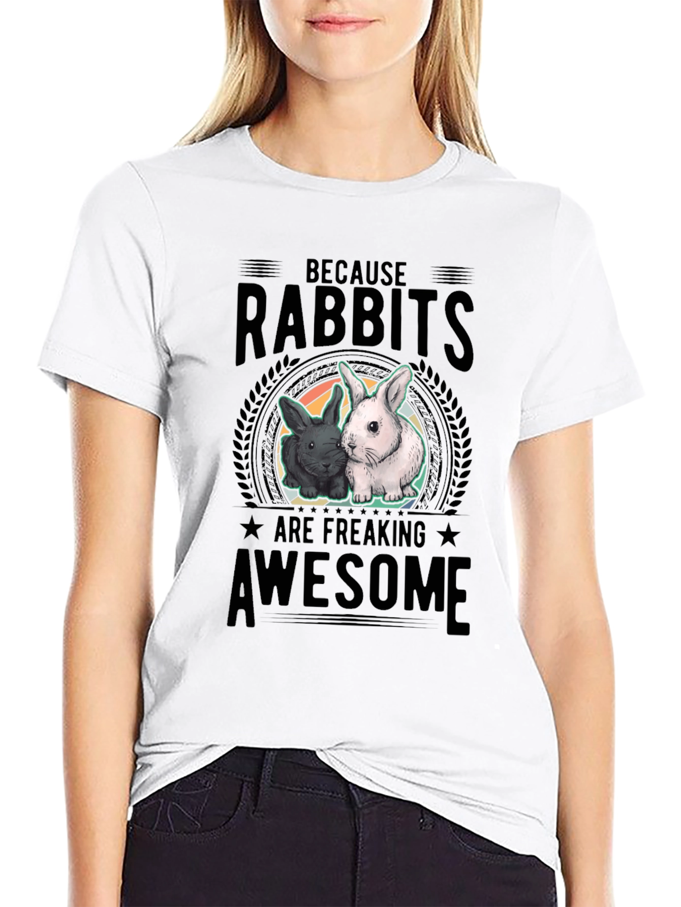 Rabbits Are Awesome Graphic T-Shirt