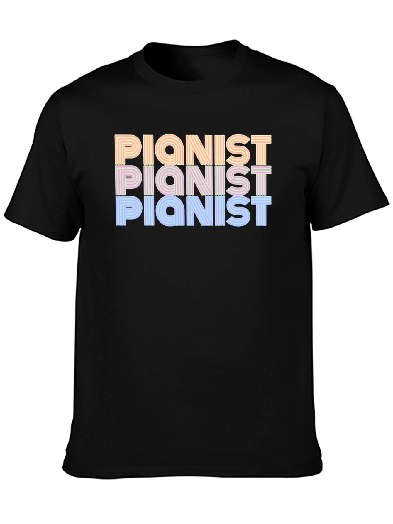 Pianist T-Shirt - Retro Music Lover Tee