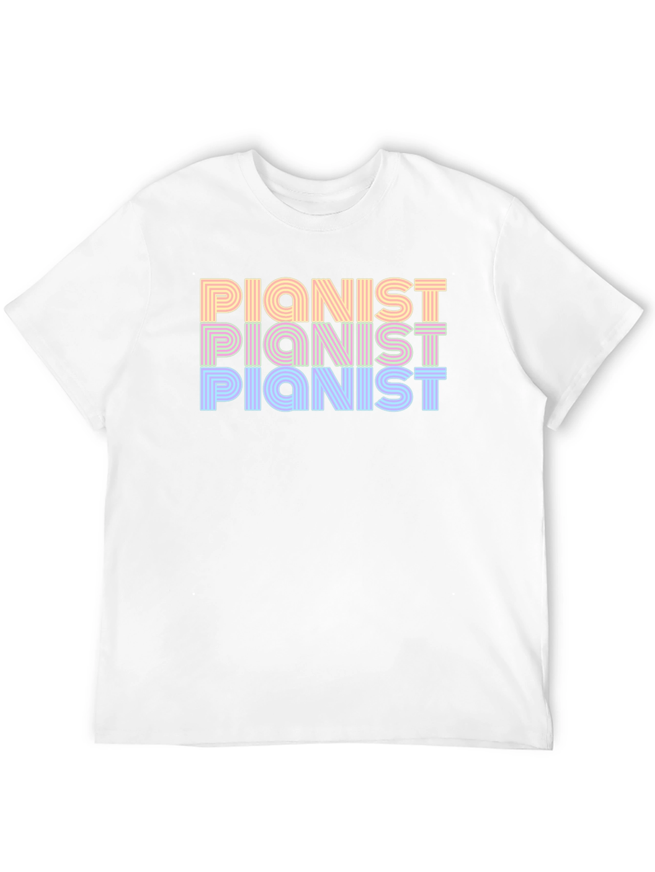 Pianist T-Shirt - Retro Music Lover Tee