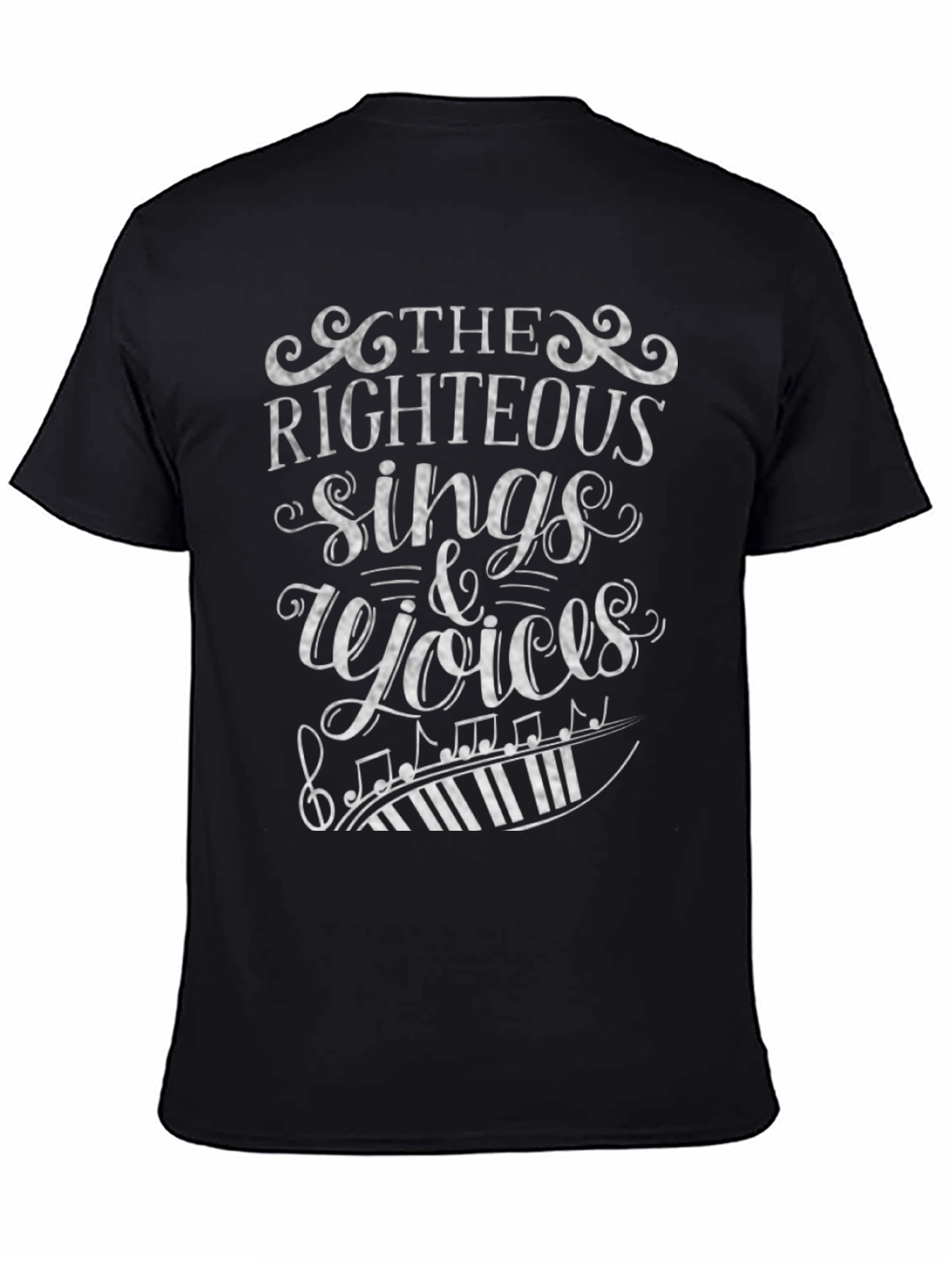 Righteous Sings Voices Black Graphic Tee