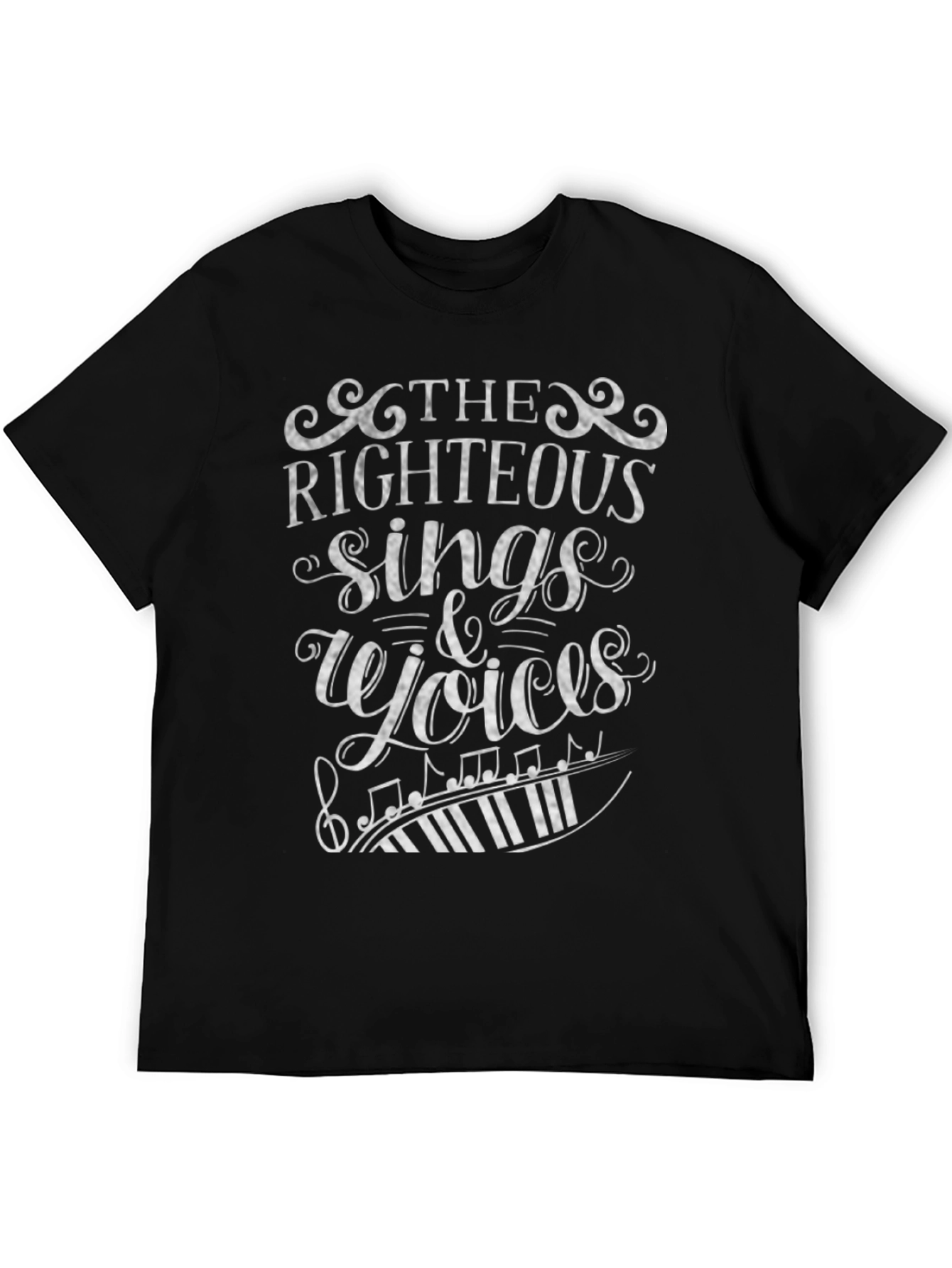Righteous Sings Voices Black Graphic Tee
