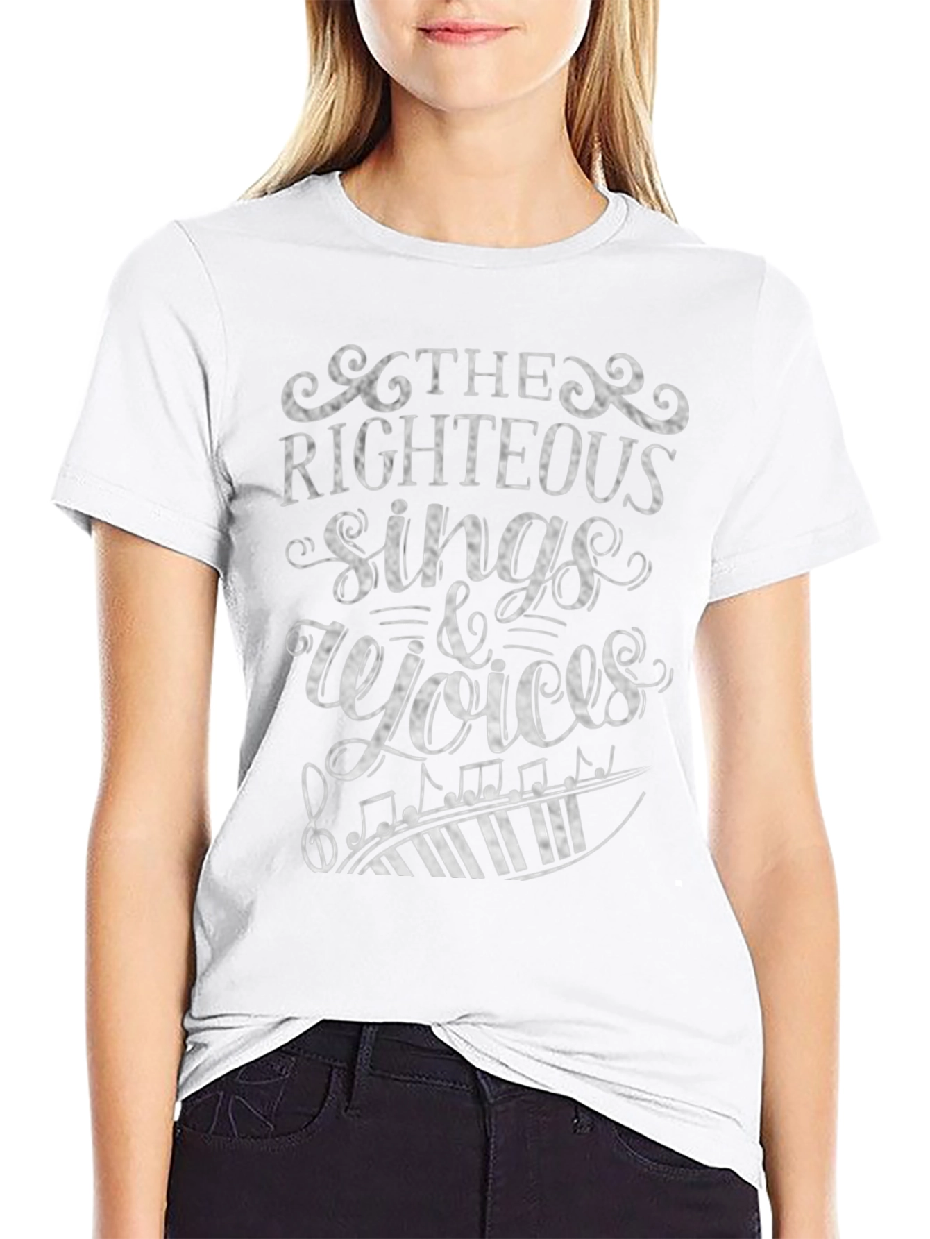 Righteous Sings Voices Black Graphic Tee