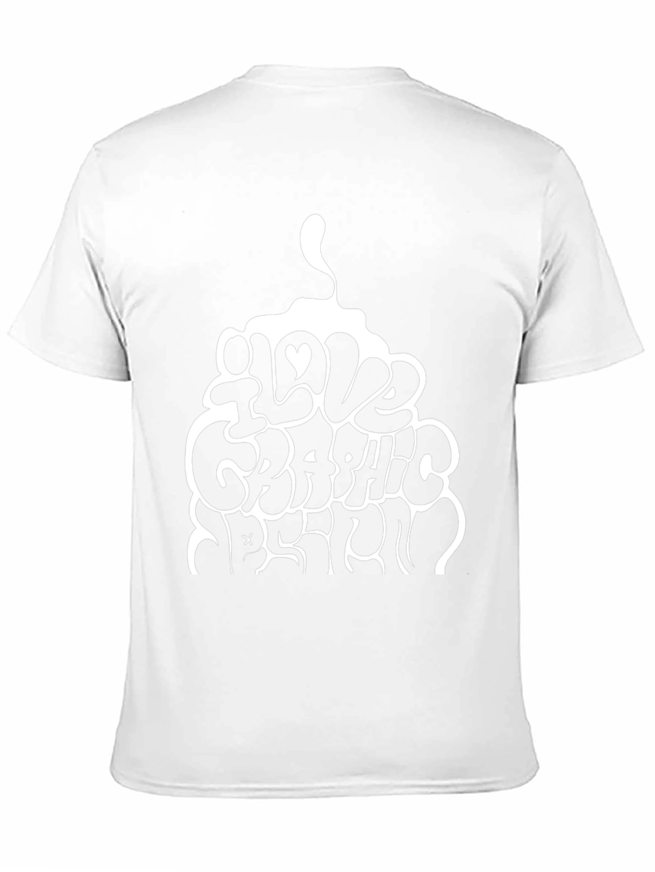 I Love Graphic Design Black T-Shirt