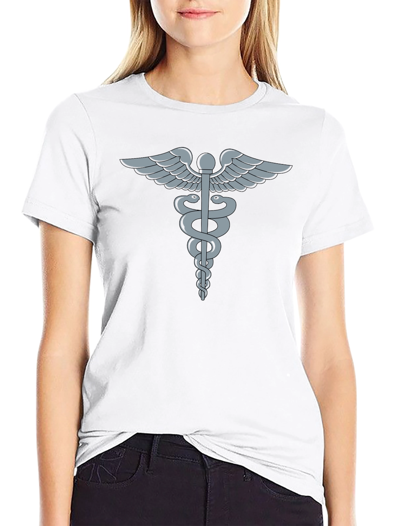 Caduceus Symbol T-Shirt - Medical Professional Tee