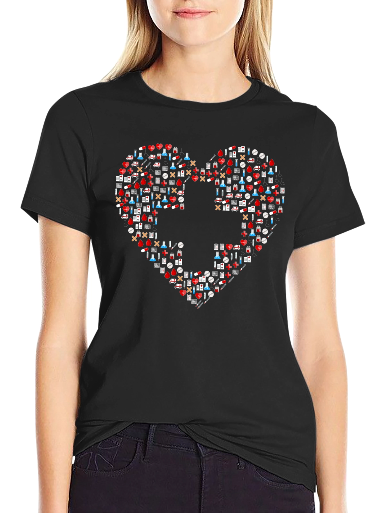 Healthcare Heart T-Shirt - Medical Love