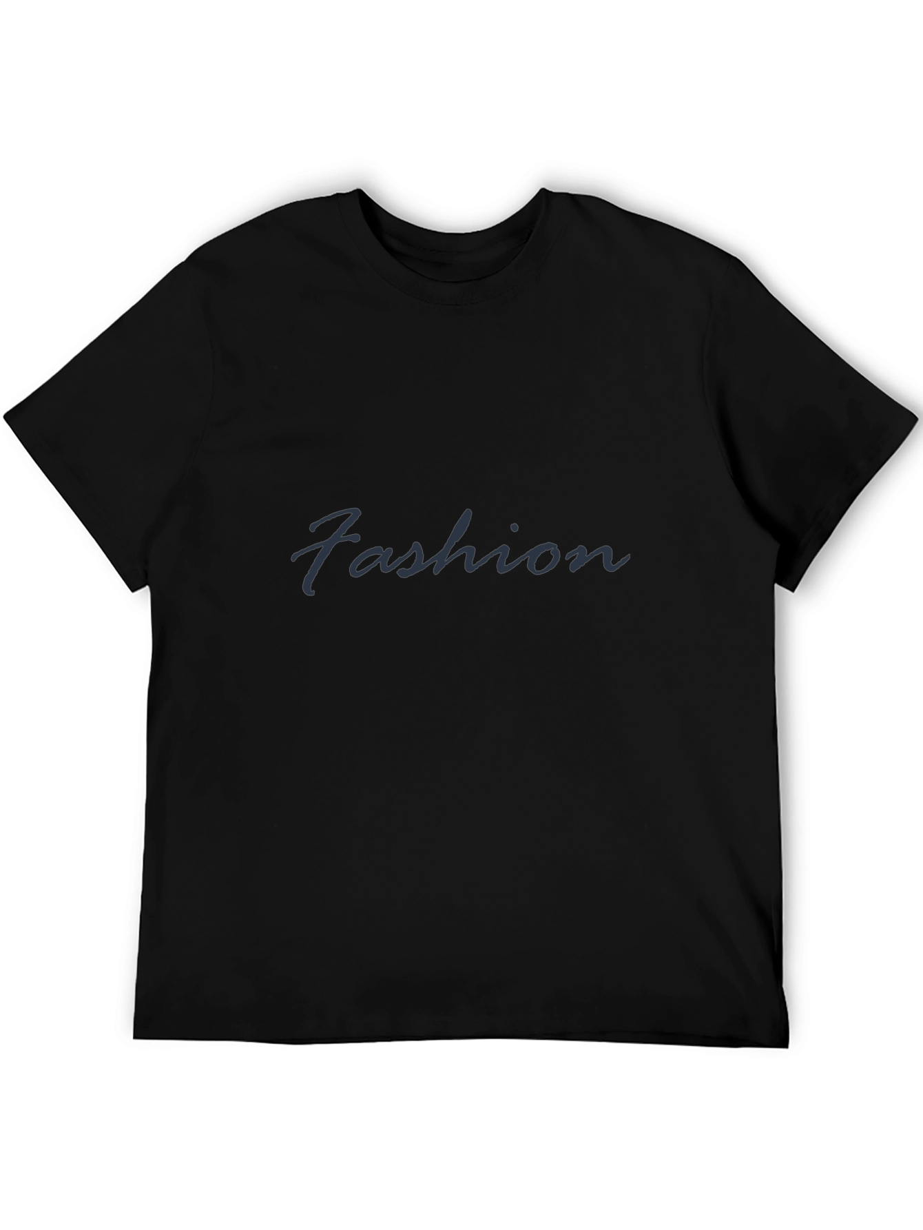 Stylish Fashion Tee - Soft Black Cotton