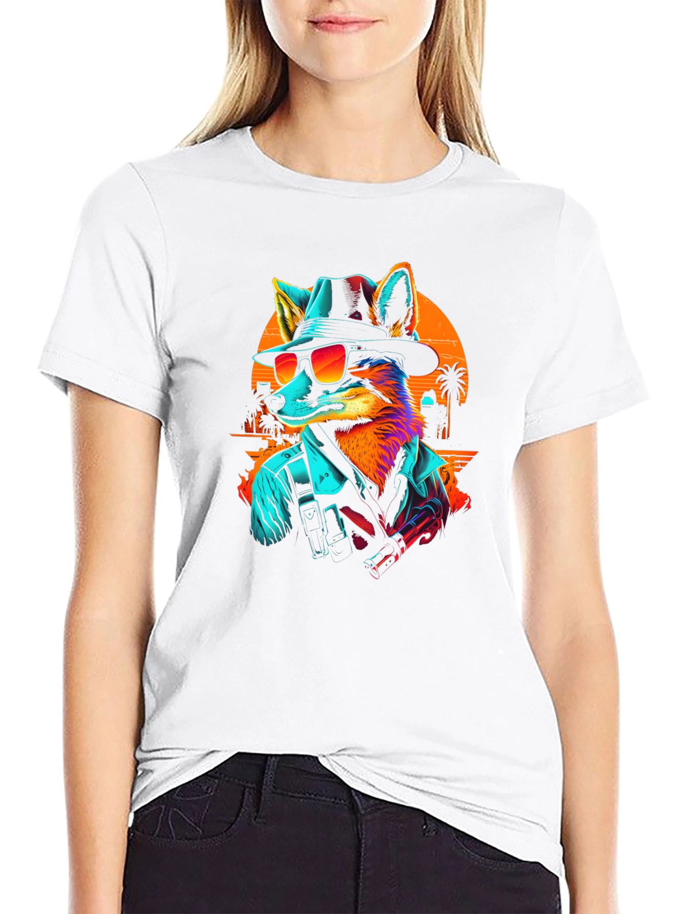 Retro Fox T-Shirt - Stylish Graphic Tee