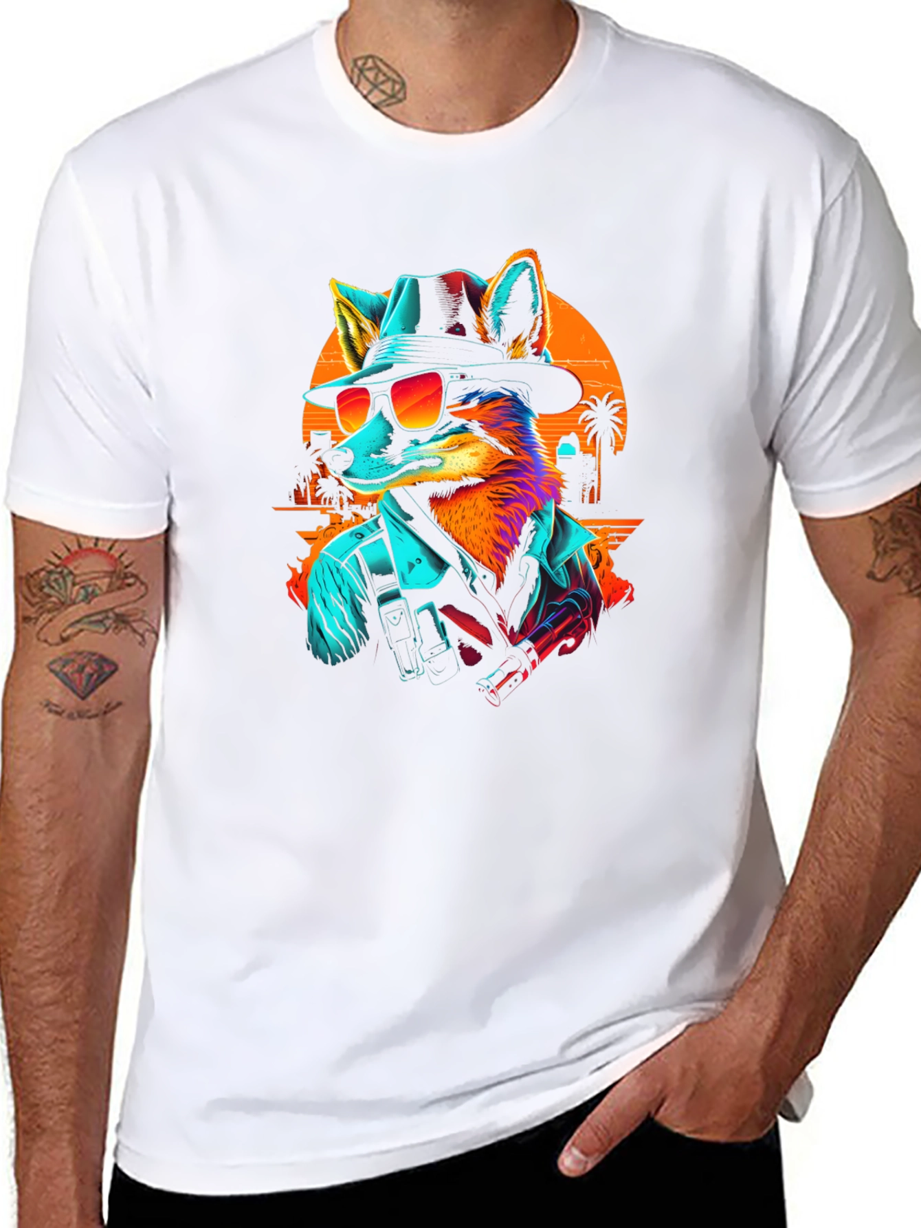 Retro Fox T-Shirt - Stylish Graphic Tee
