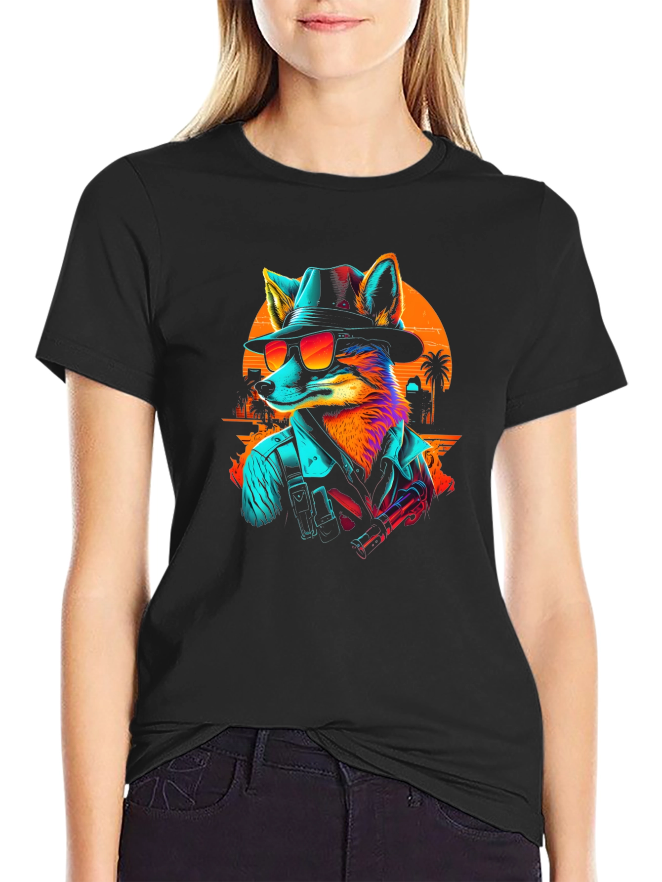Retro Fox T-Shirt - Stylish Graphic Tee