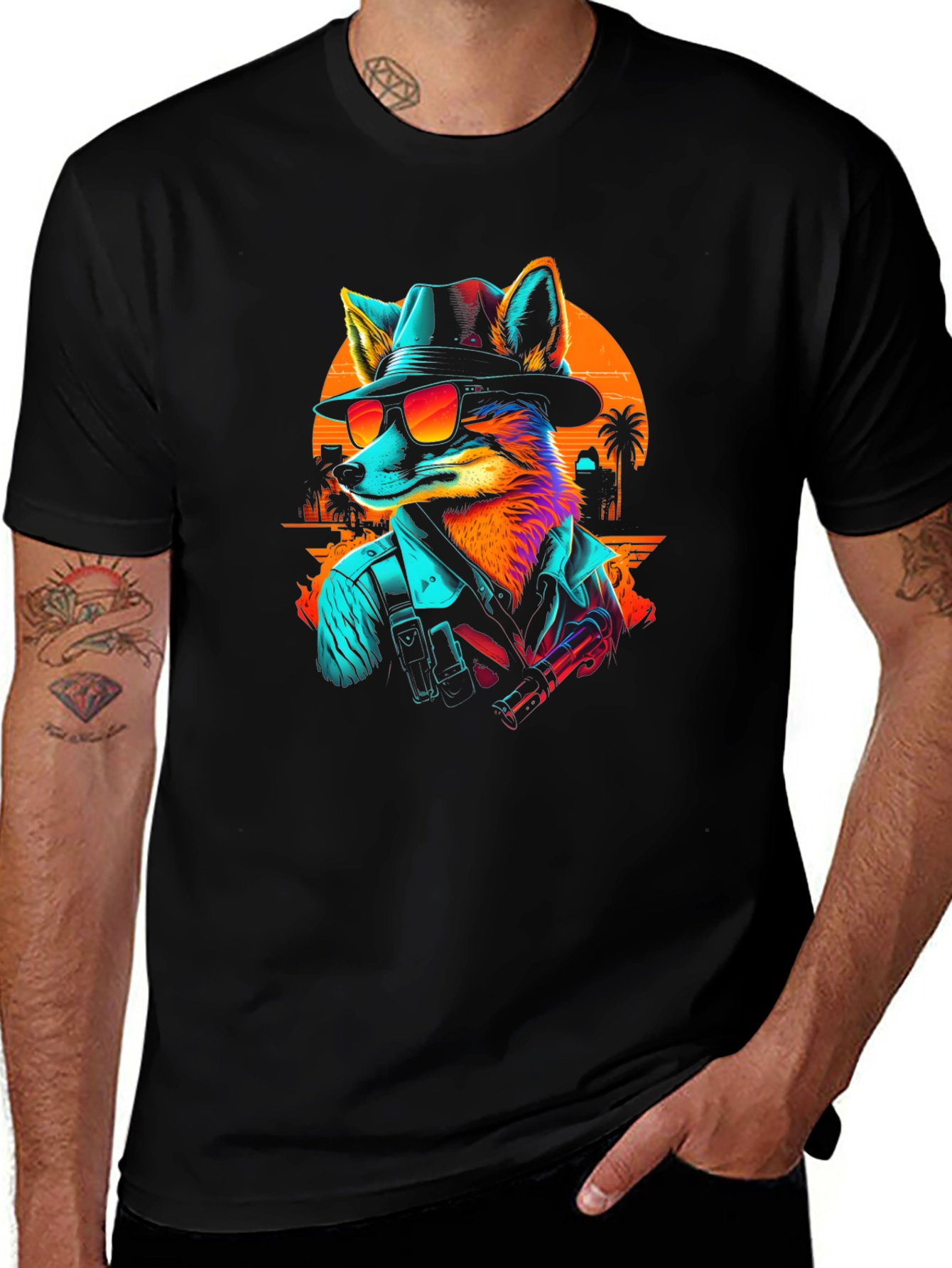 Retro Fox T-Shirt - Stylish Graphic Tee